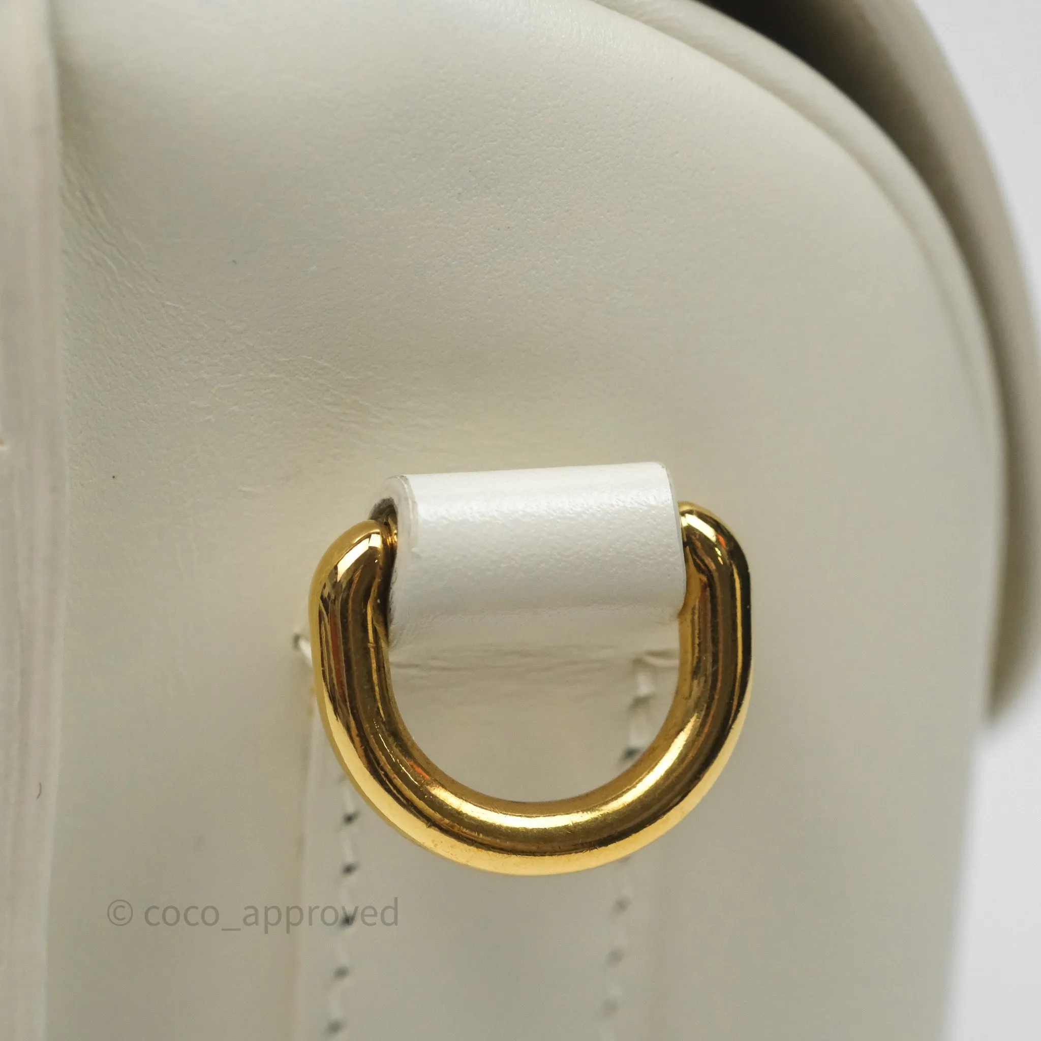 Christian Dior Medium Bobby Flap White Box Calfskin