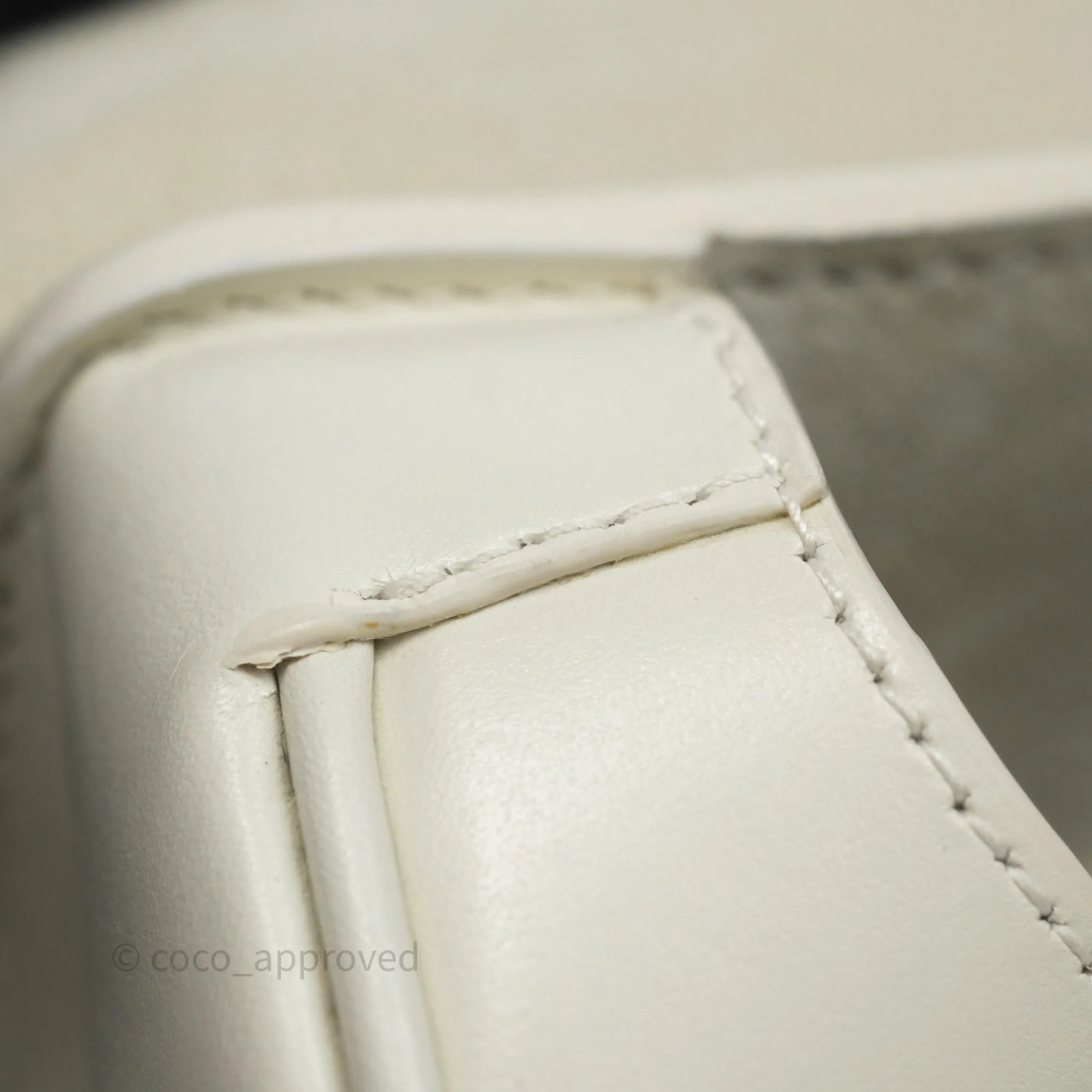 Christian Dior Medium Bobby Flap White Box Calfskin