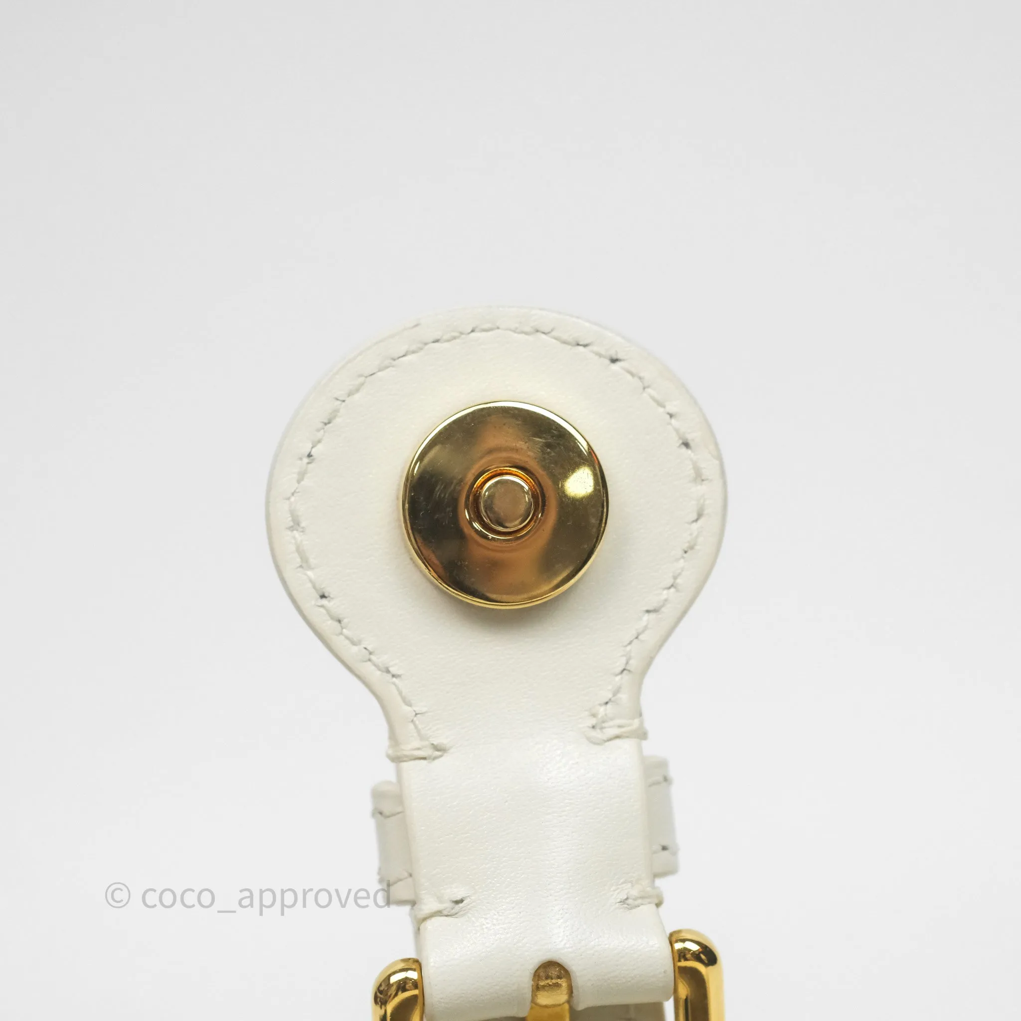 Christian Dior Medium Bobby Flap White Box Calfskin
