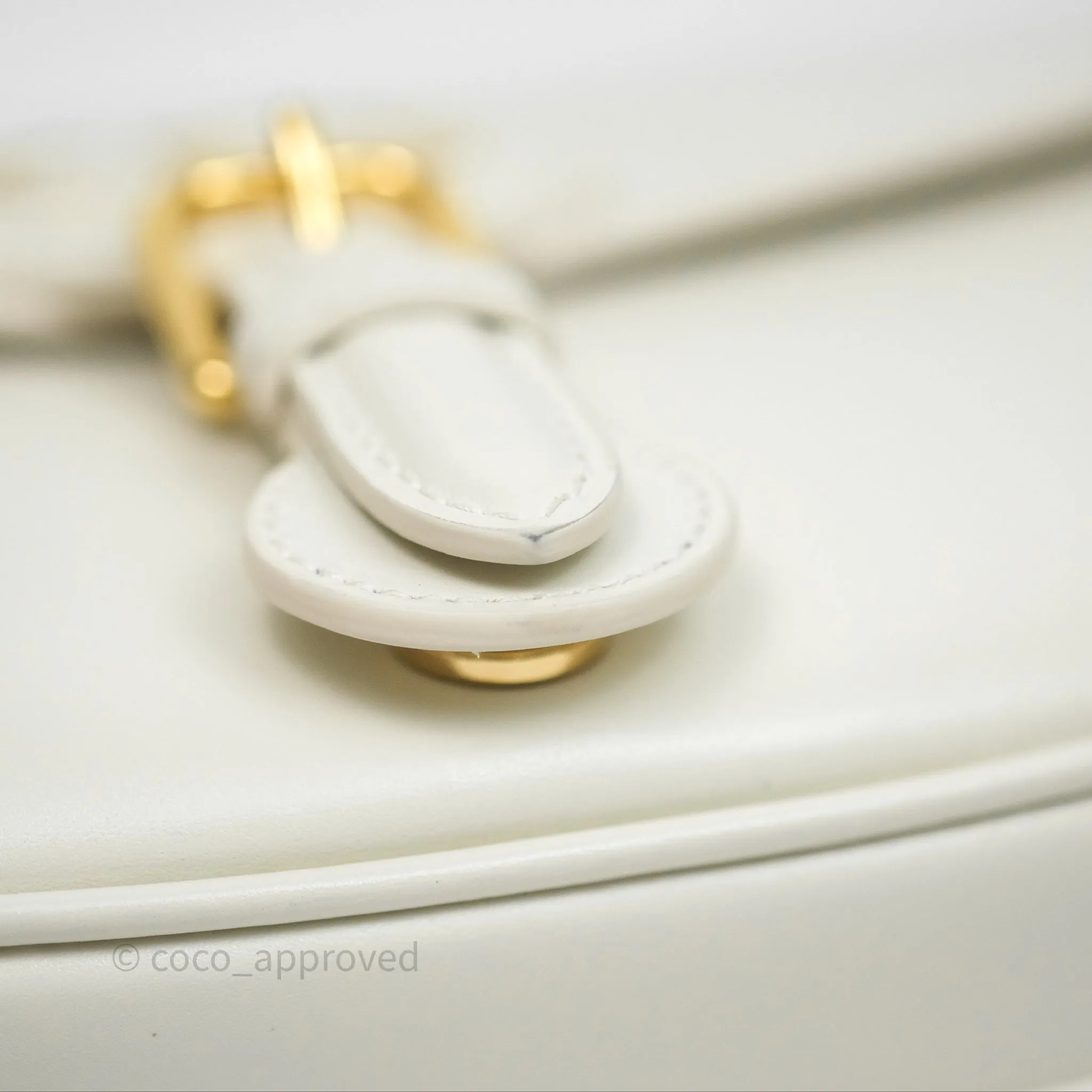 Christian Dior Medium Bobby Flap White Box Calfskin