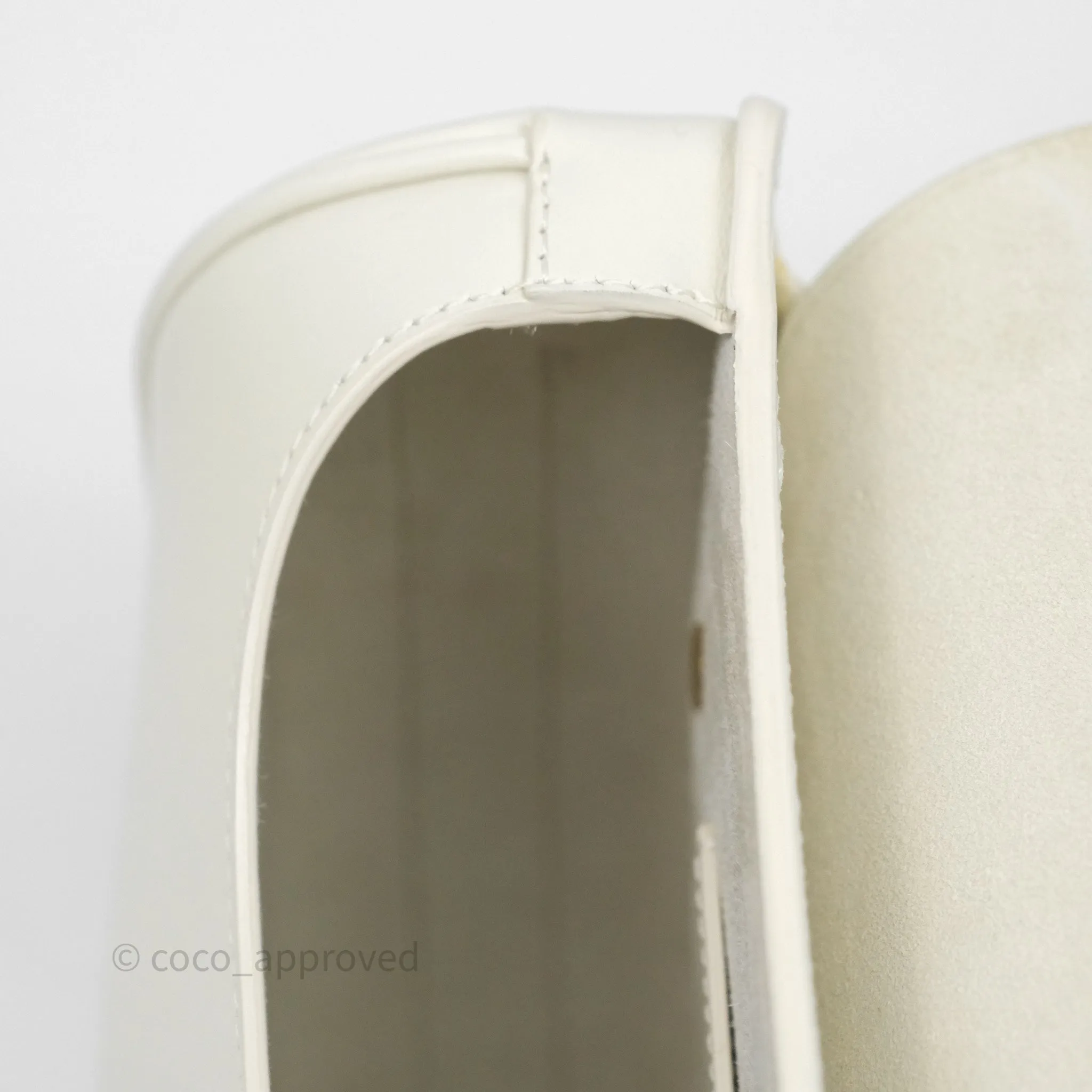 Christian Dior Medium Bobby Flap White Box Calfskin