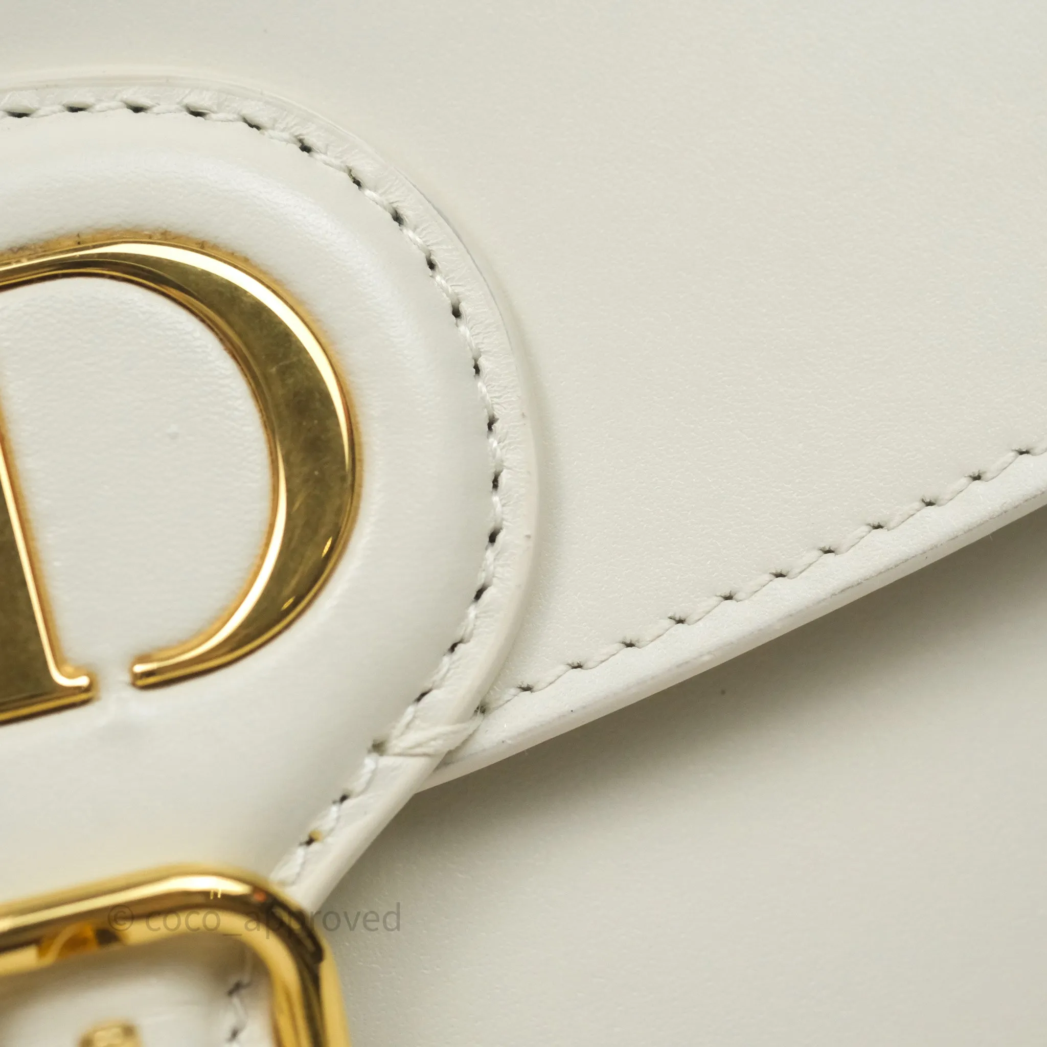 Christian Dior Medium Bobby Flap White Box Calfskin