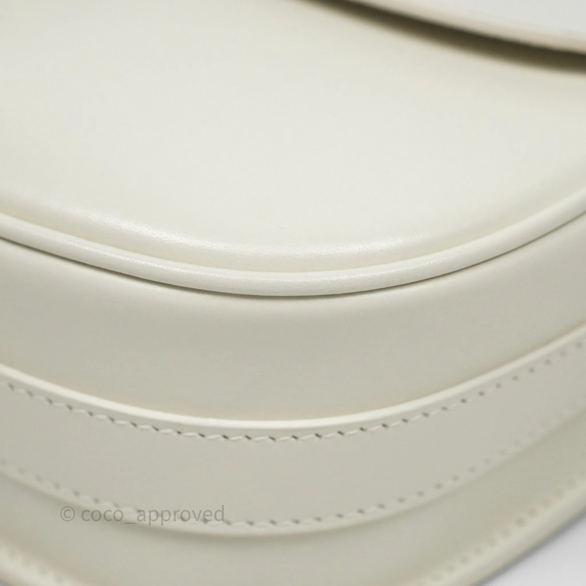 Christian Dior Medium Bobby Flap White Box Calfskin