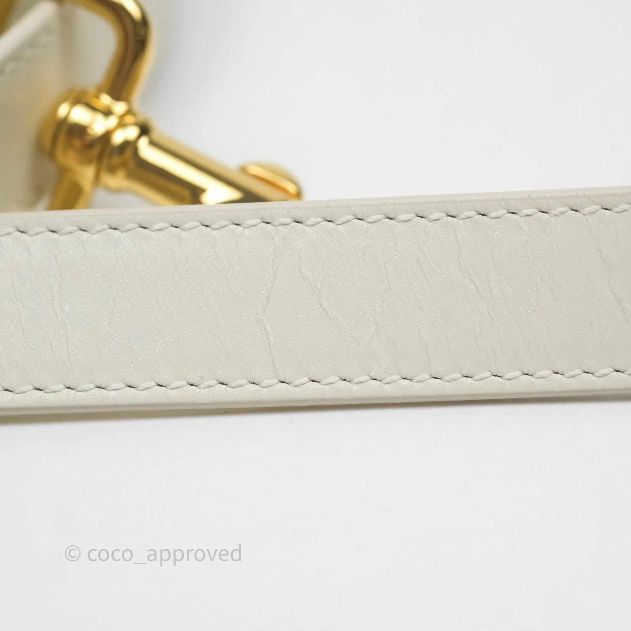 Christian Dior Medium Bobby Flap White Box Calfskin