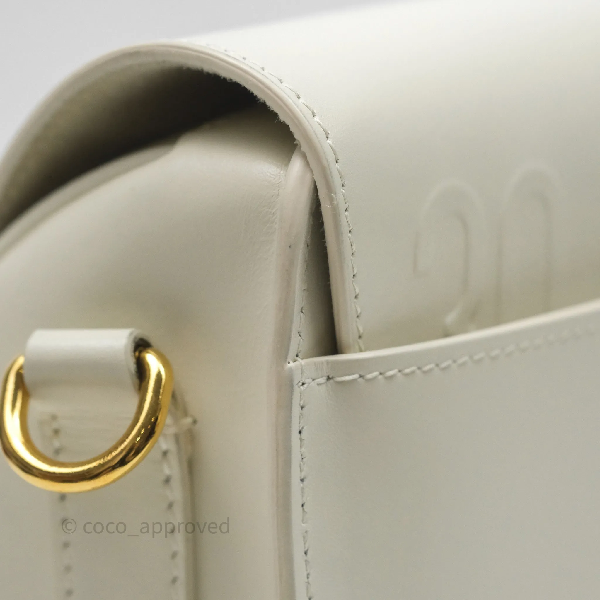 Christian Dior Medium Bobby Flap White Box Calfskin