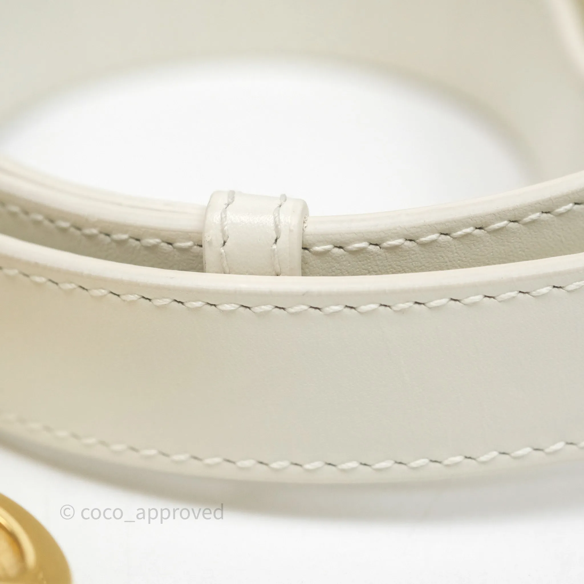 Christian Dior Medium Bobby Flap White Box Calfskin