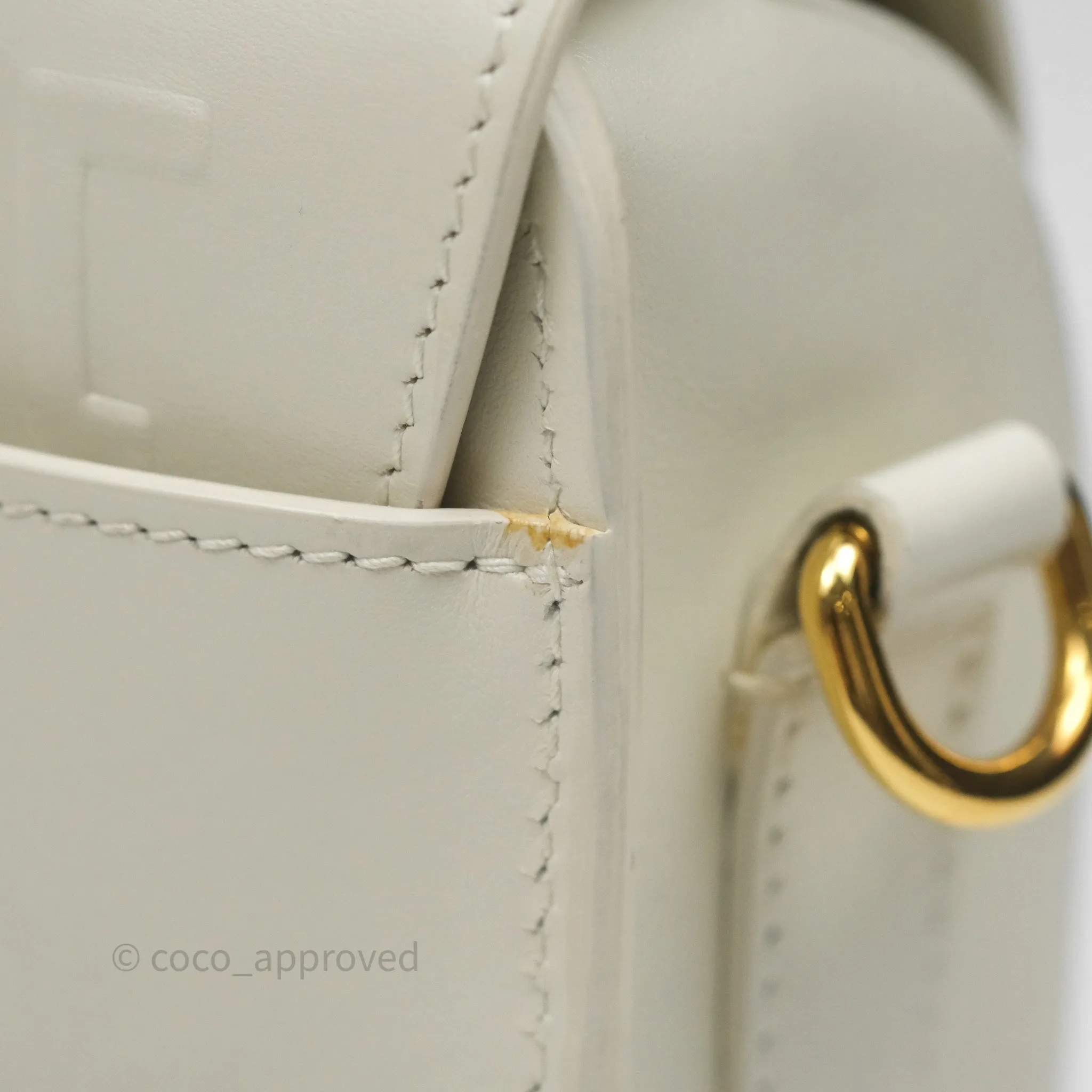 Christian Dior Medium Bobby Flap White Box Calfskin