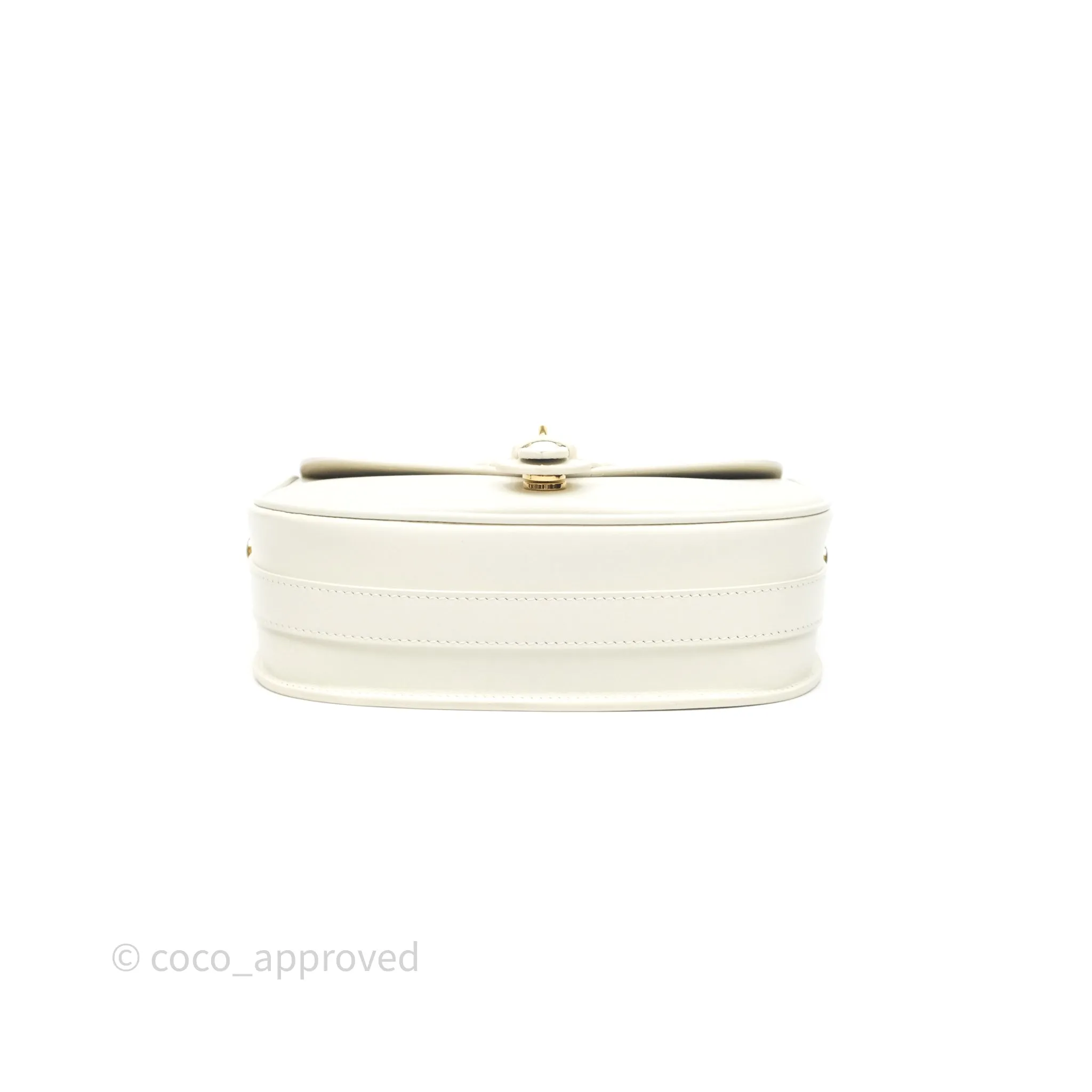 Christian Dior Medium Bobby Flap White Box Calfskin