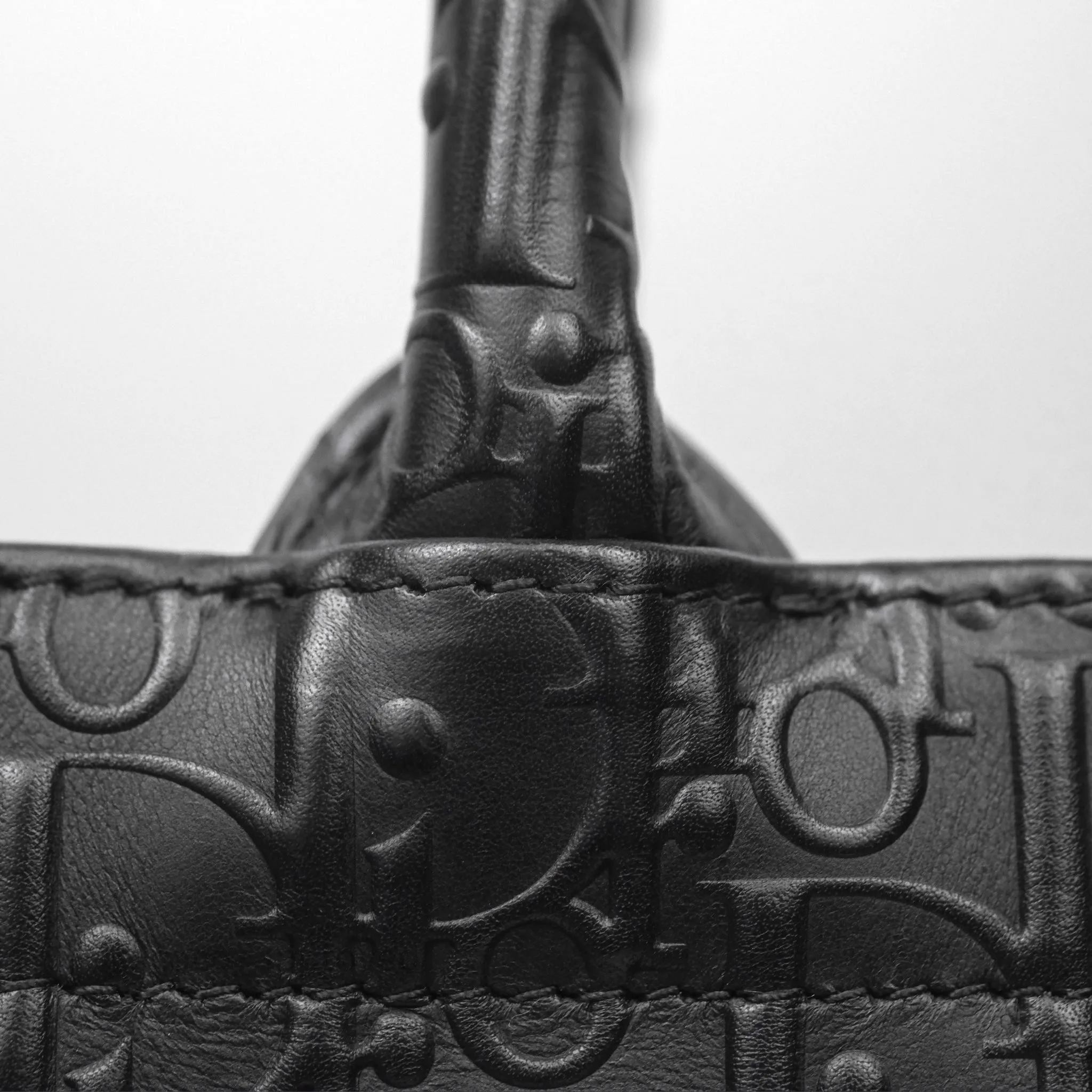Christian Dior Medium Book Tote Black Calfskin