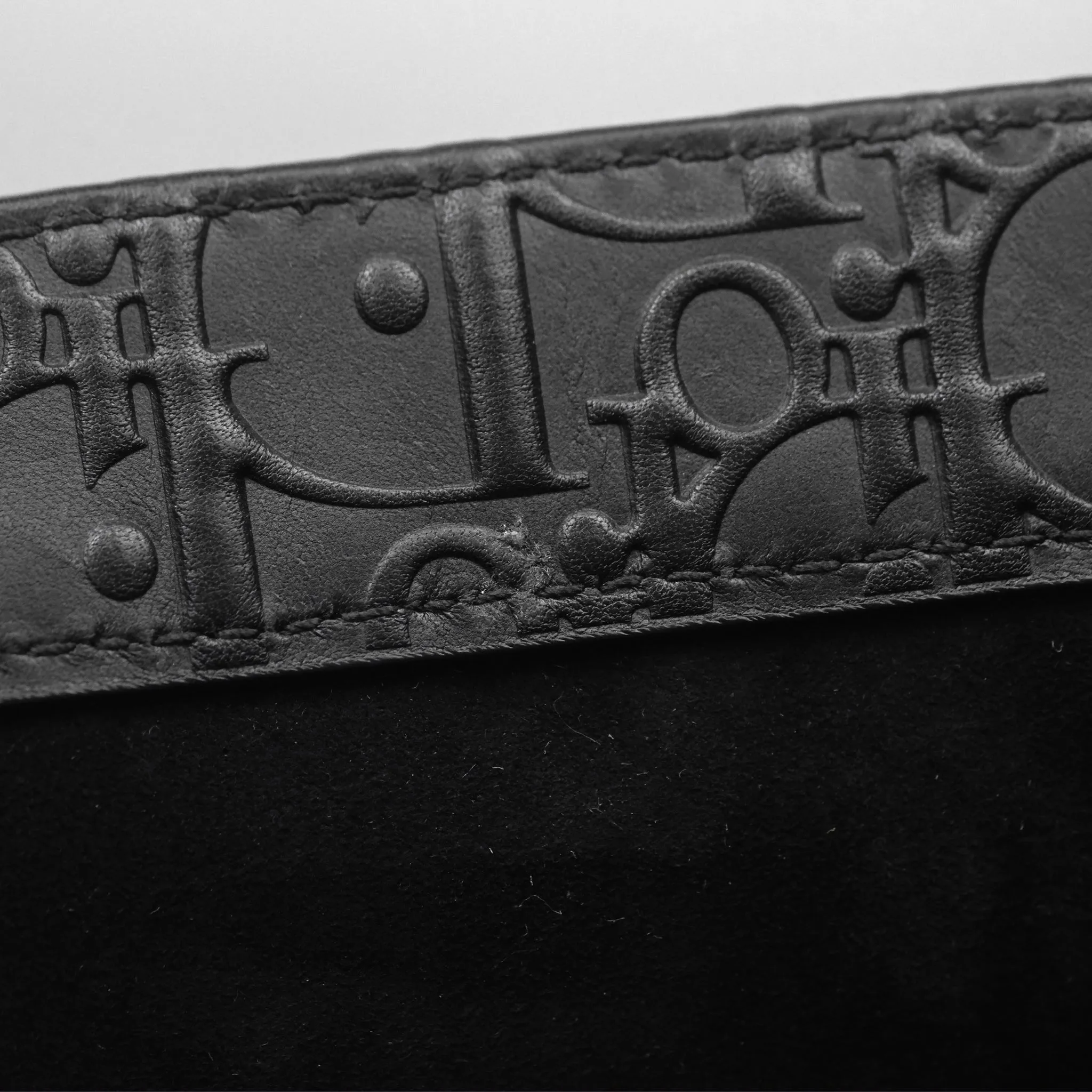 Christian Dior Medium Book Tote Black Calfskin