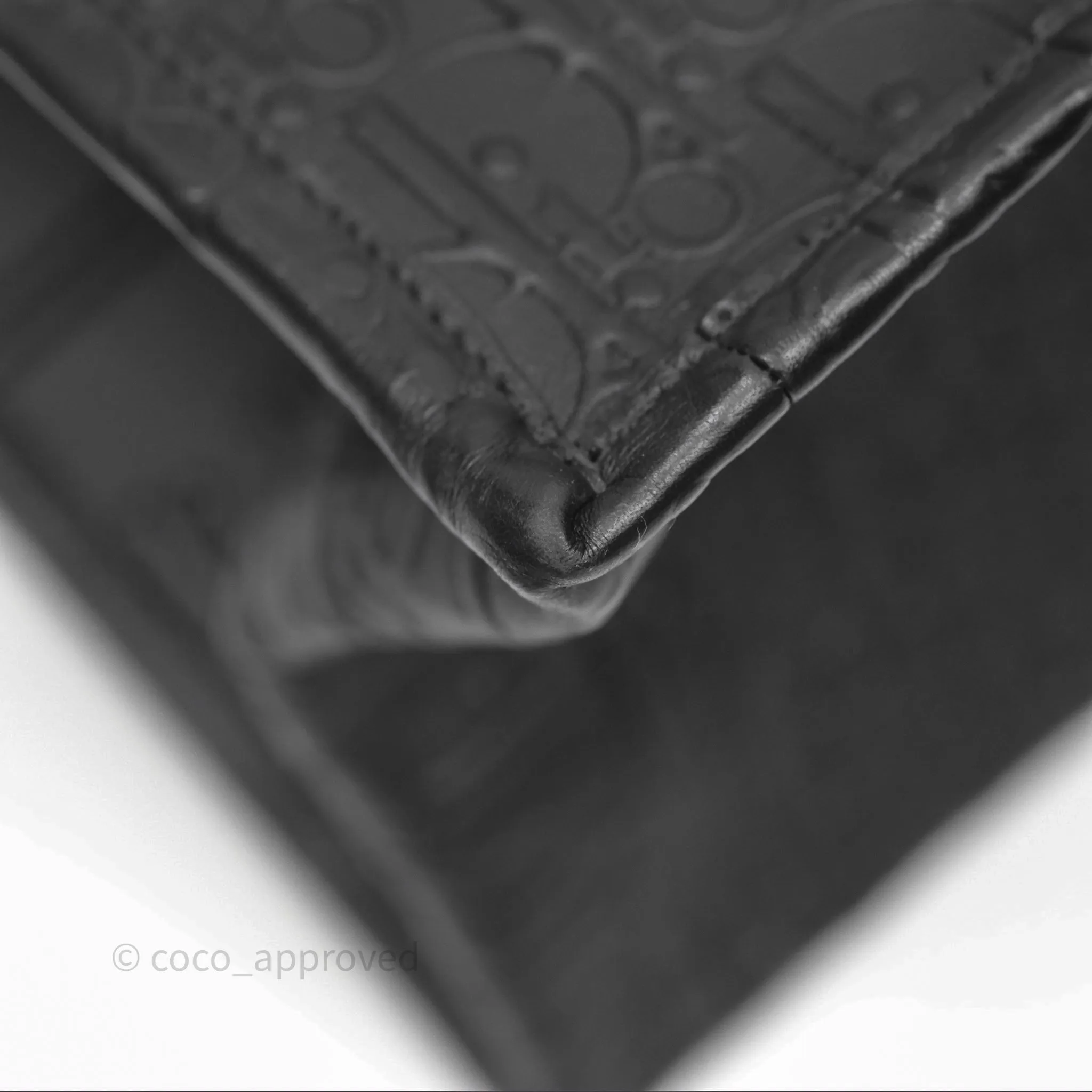 Christian Dior Medium Book Tote Black Calfskin