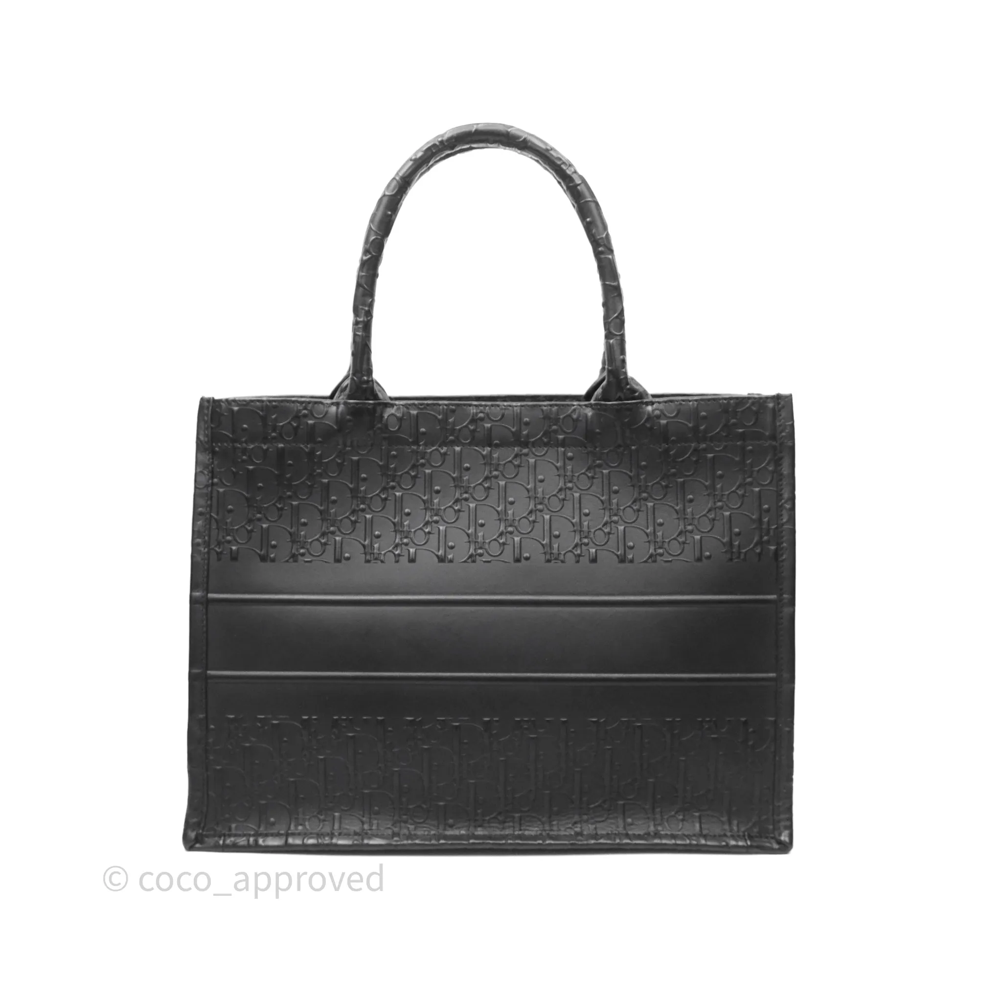 Christian Dior Medium Book Tote Black Calfskin