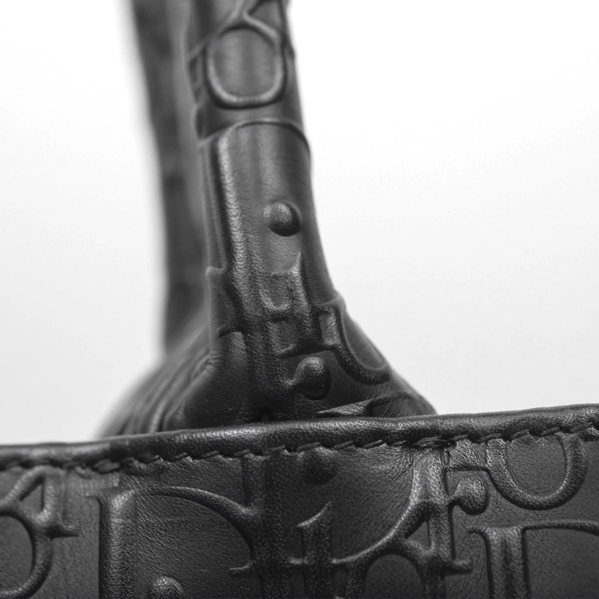 Christian Dior Medium Book Tote Black Calfskin
