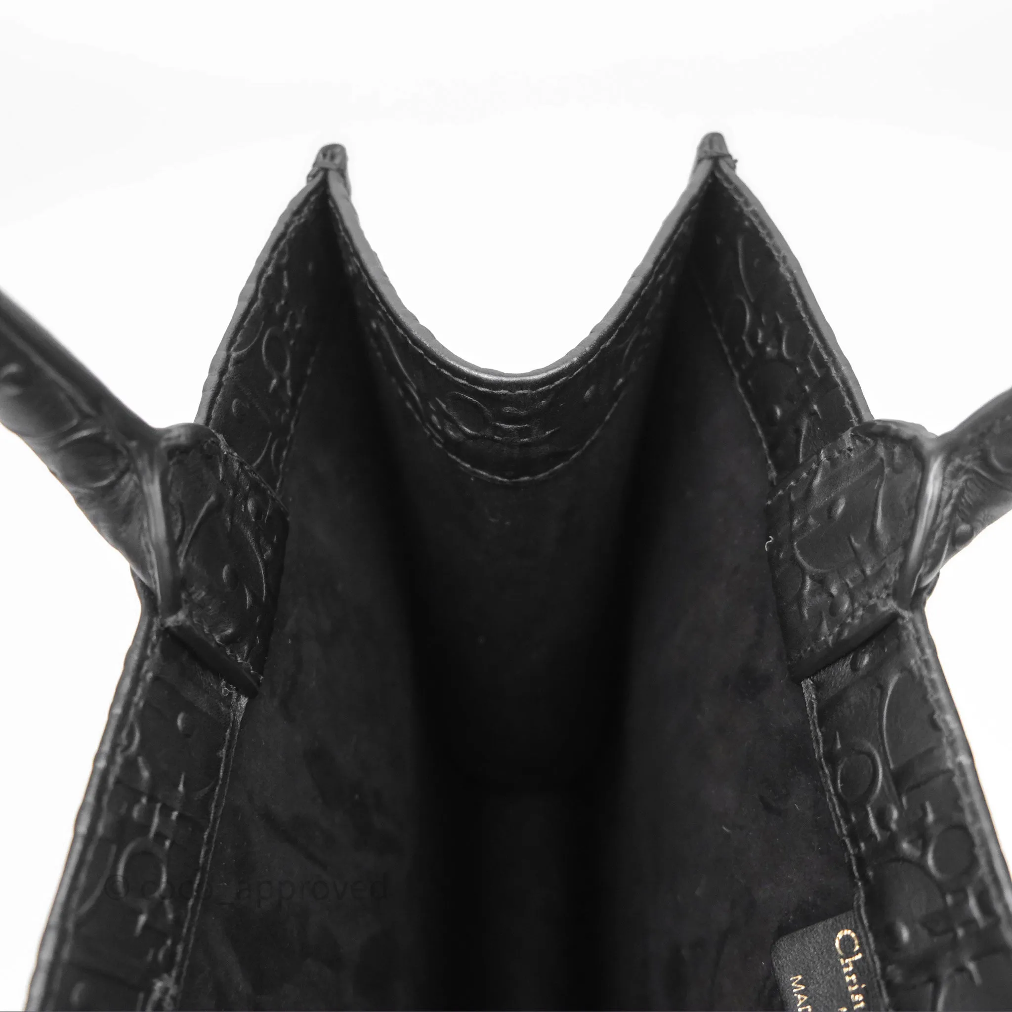 Christian Dior Medium Book Tote Black Calfskin