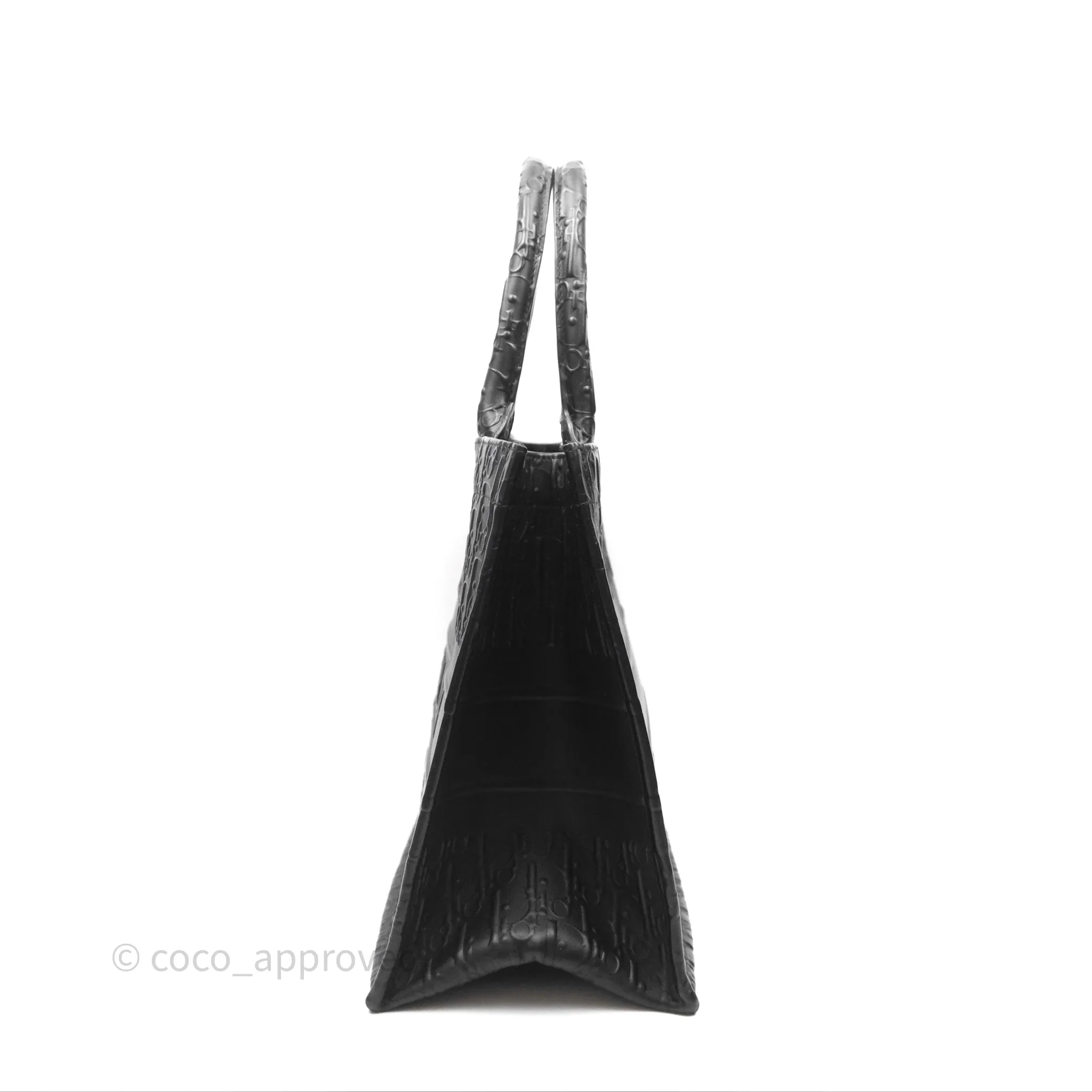 Christian Dior Medium Book Tote Black Calfskin