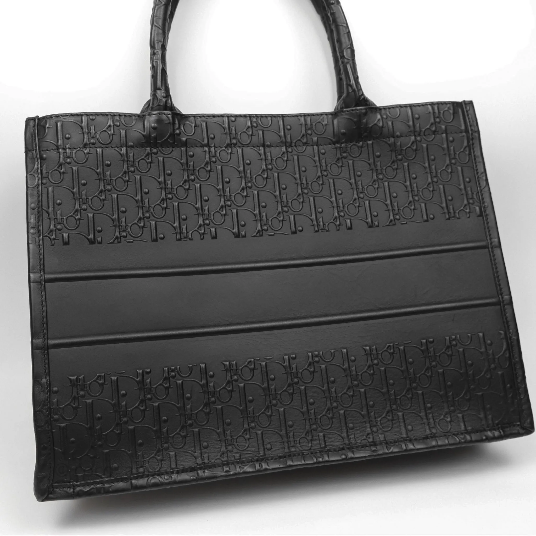 Christian Dior Medium Book Tote Black Calfskin