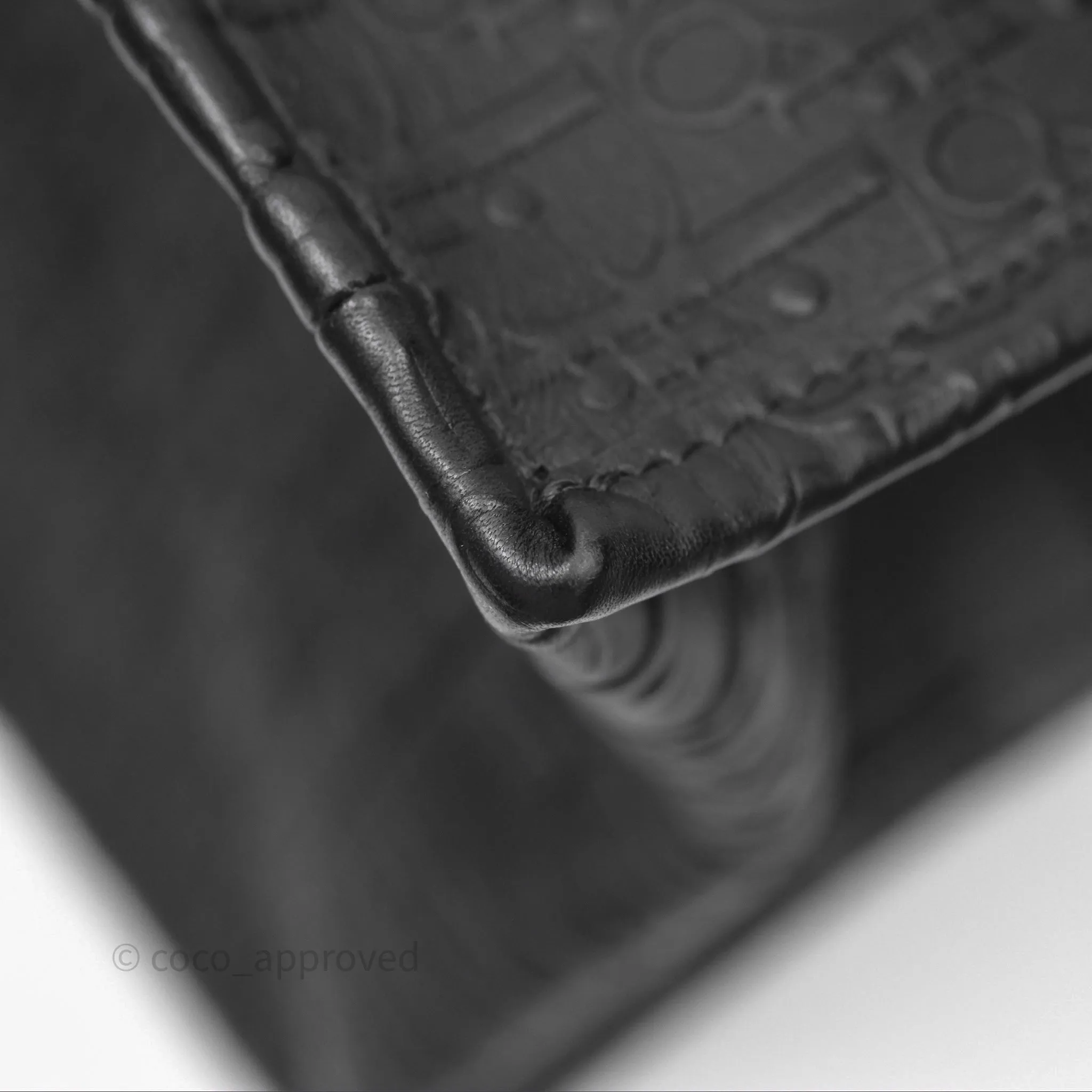 Christian Dior Medium Book Tote Black Calfskin