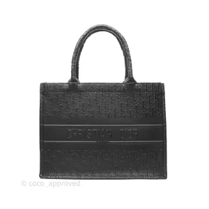 Christian Dior Medium Book Tote Black Calfskin