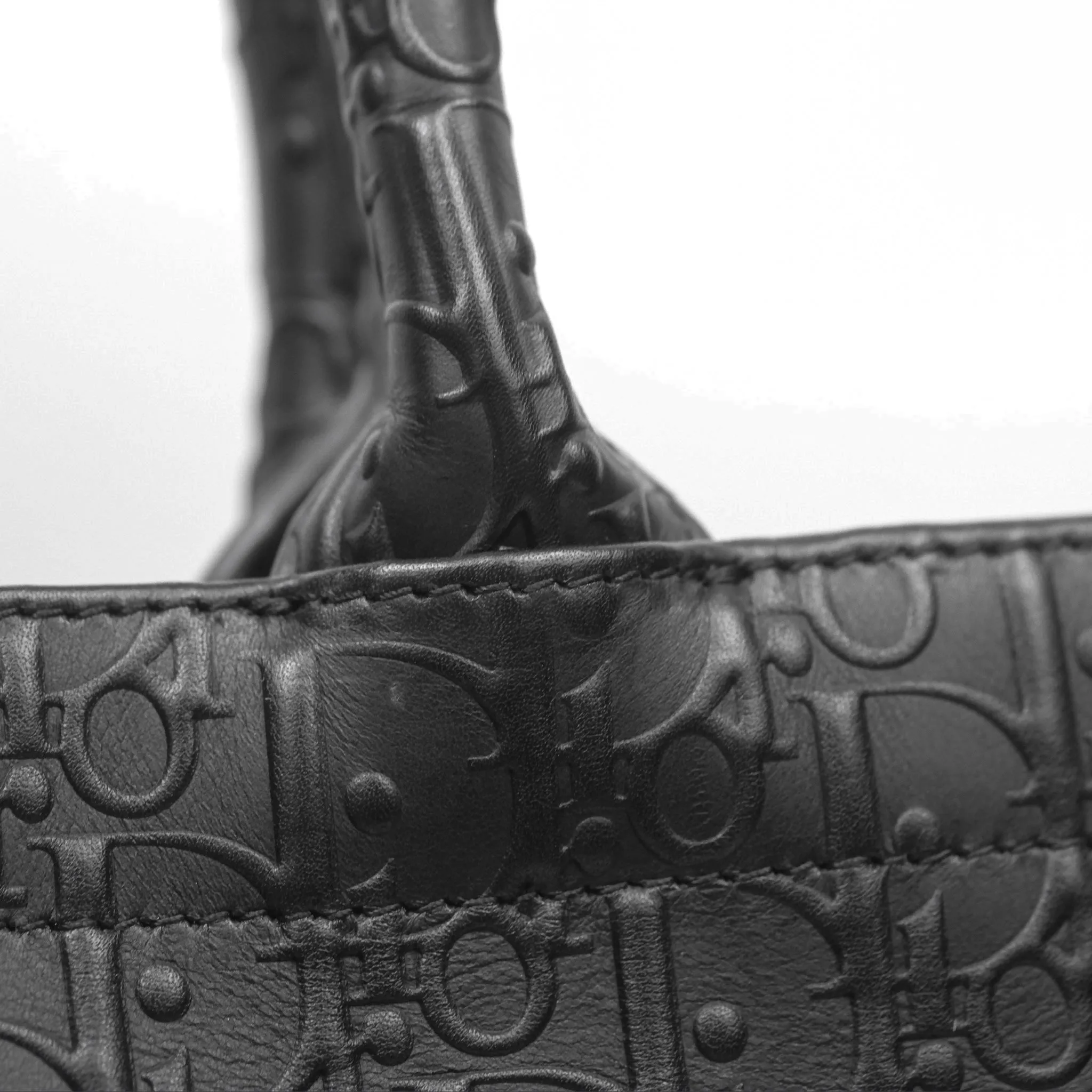 Christian Dior Medium Book Tote Black Calfskin