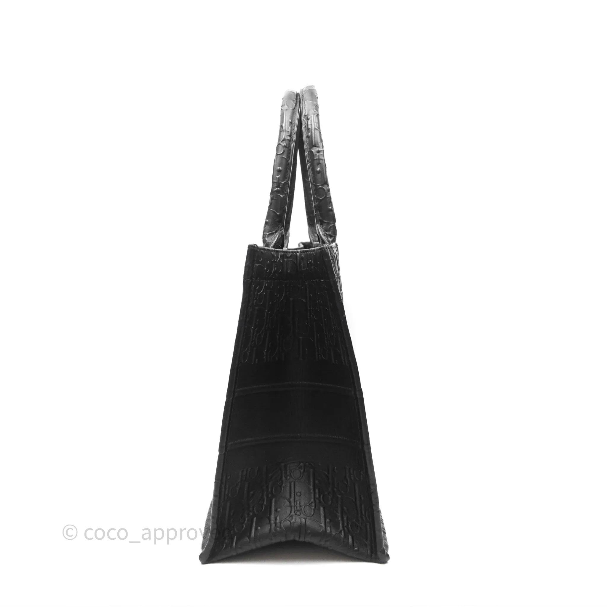 Christian Dior Medium Book Tote Black Calfskin