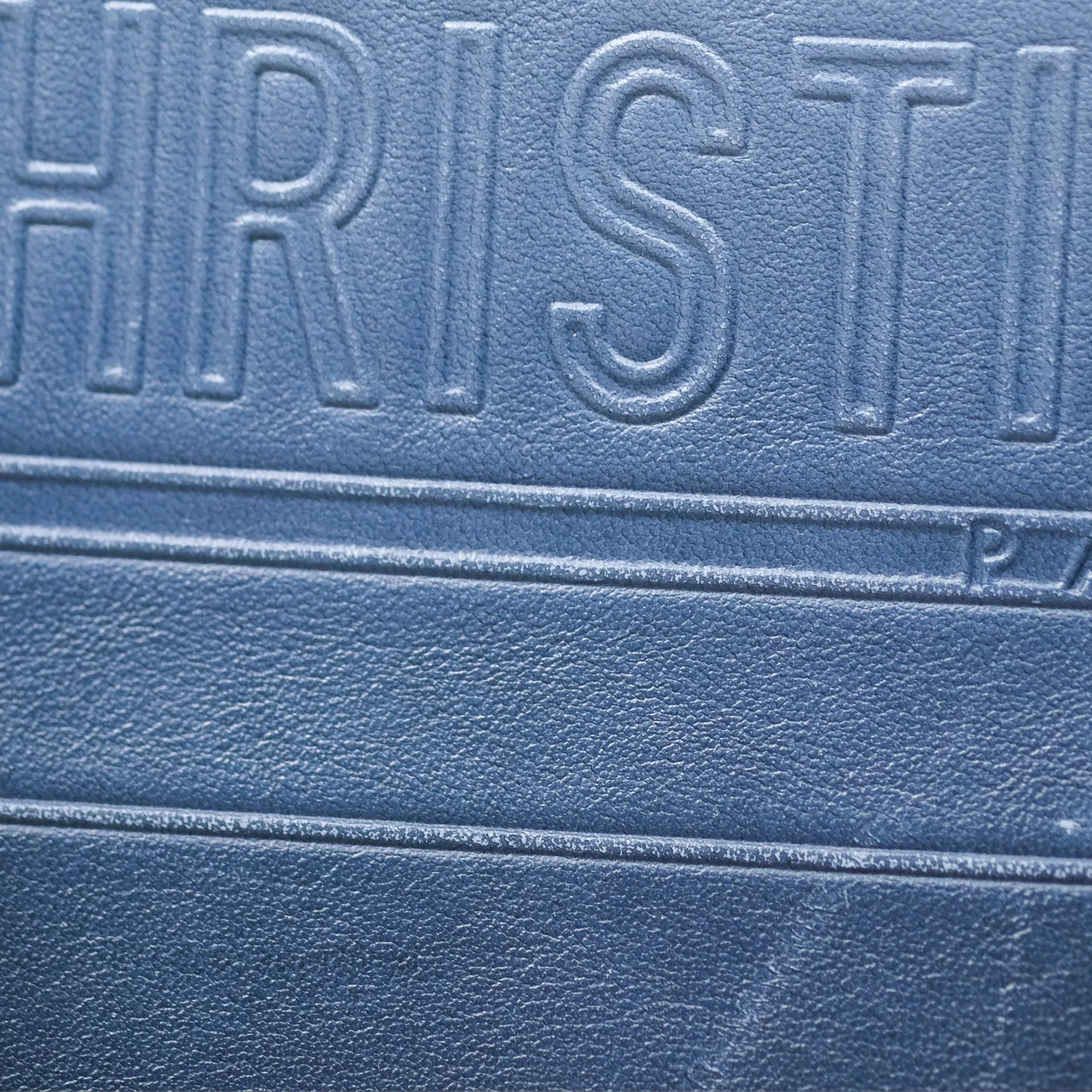 Christian Dior Medium Book Tote Blue Calfskin