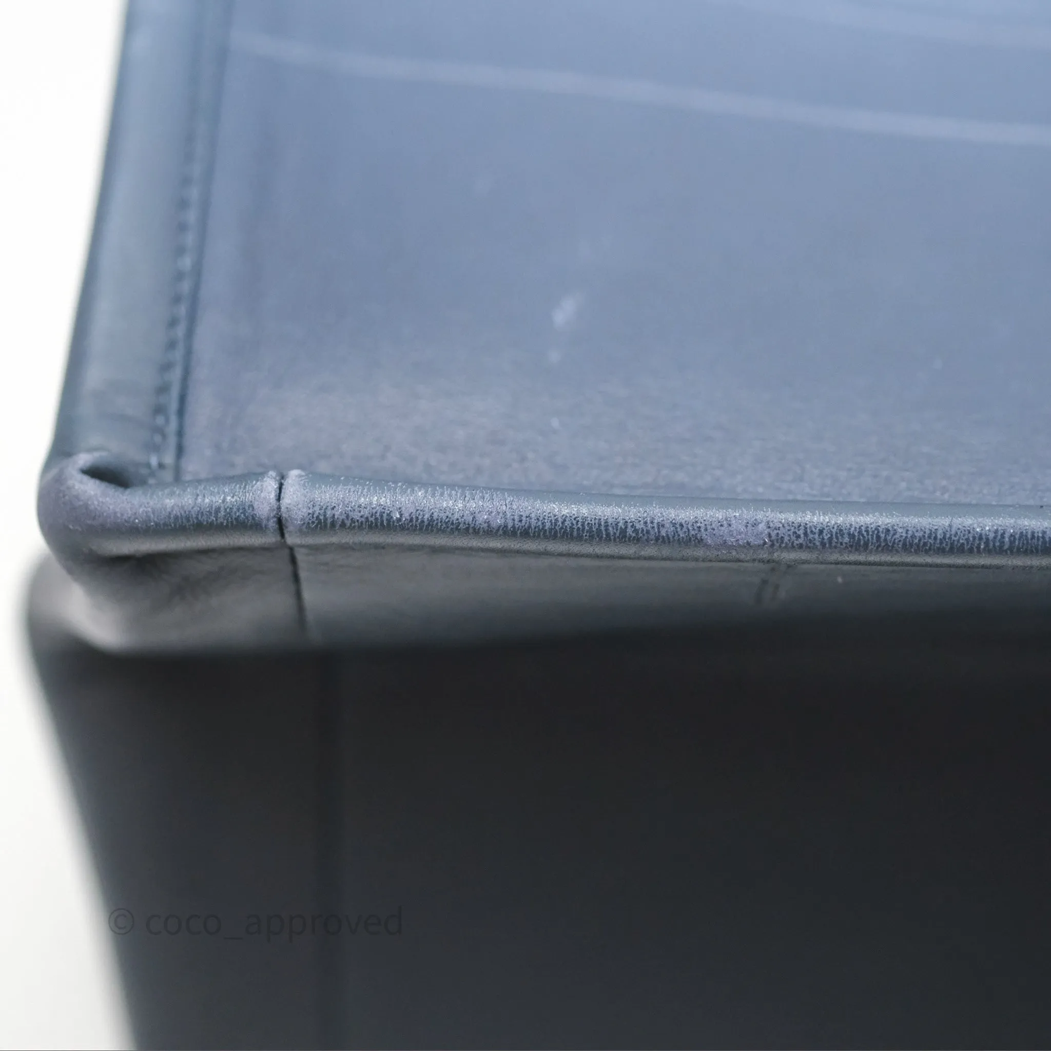 Christian Dior Medium Book Tote Blue Calfskin
