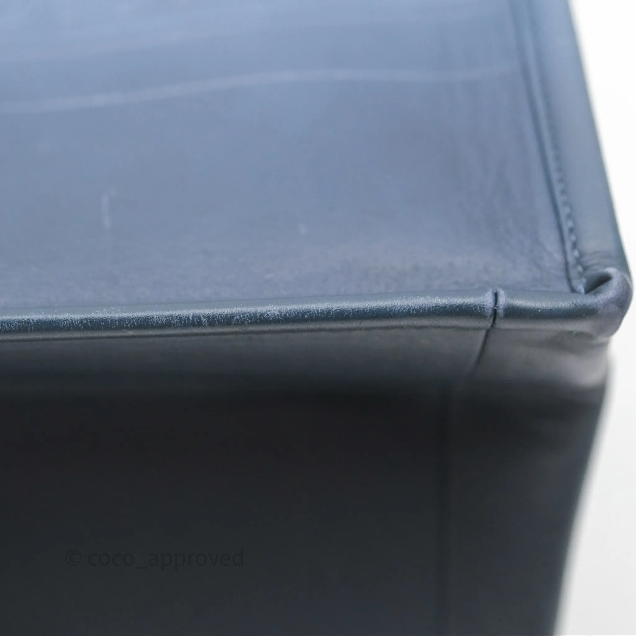 Christian Dior Medium Book Tote Blue Calfskin