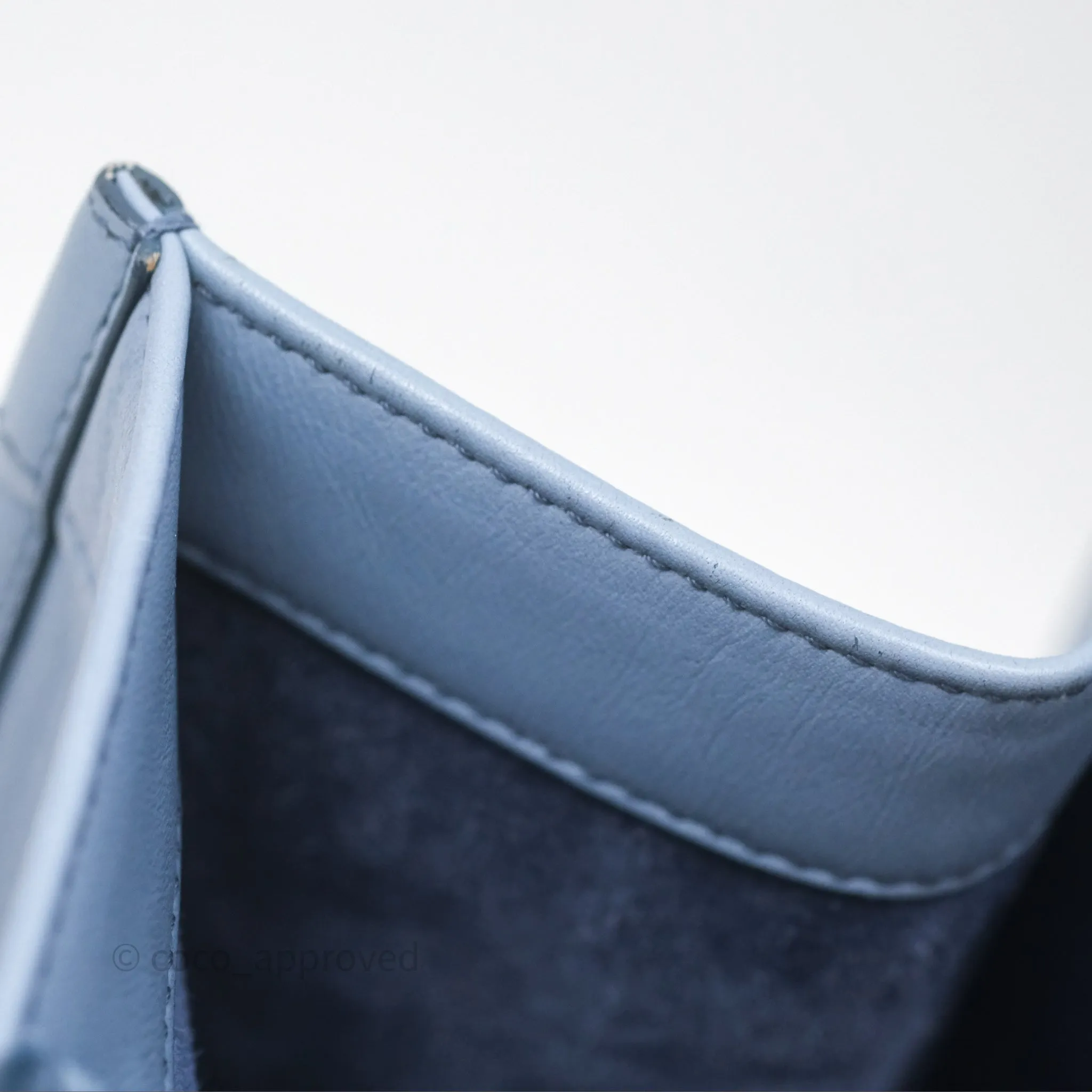 Christian Dior Medium Book Tote Blue Calfskin