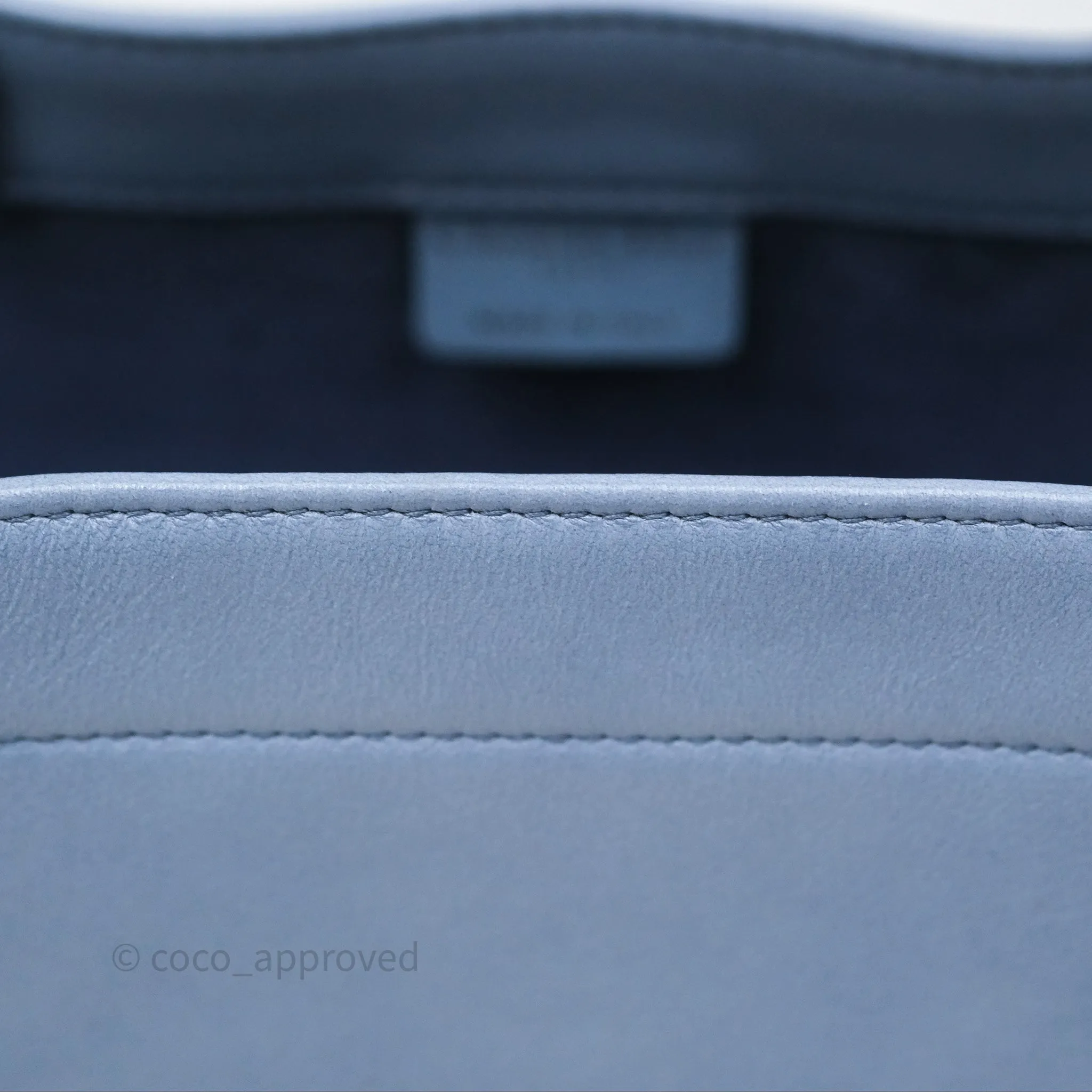 Christian Dior Medium Book Tote Blue Calfskin