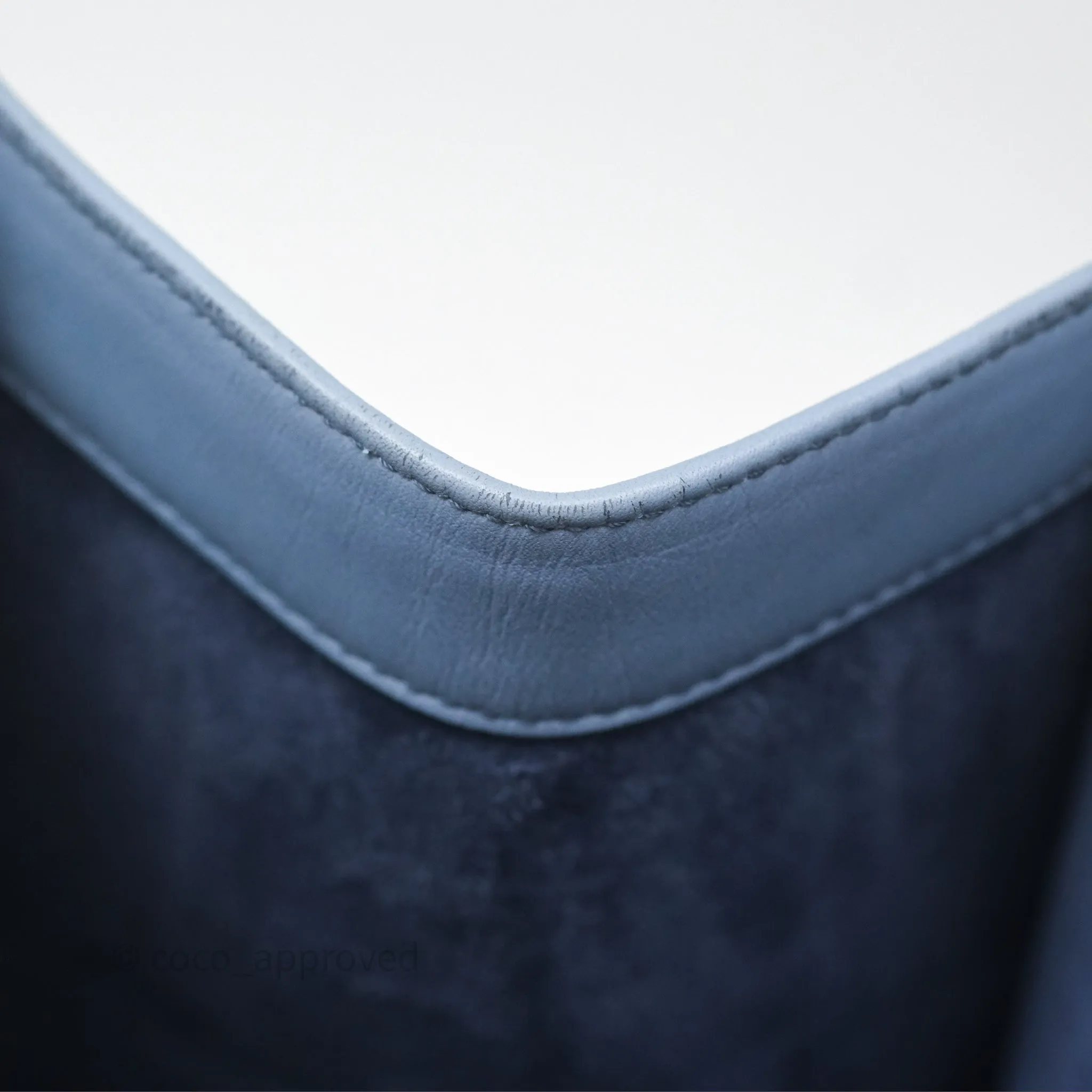 Christian Dior Medium Book Tote Blue Calfskin