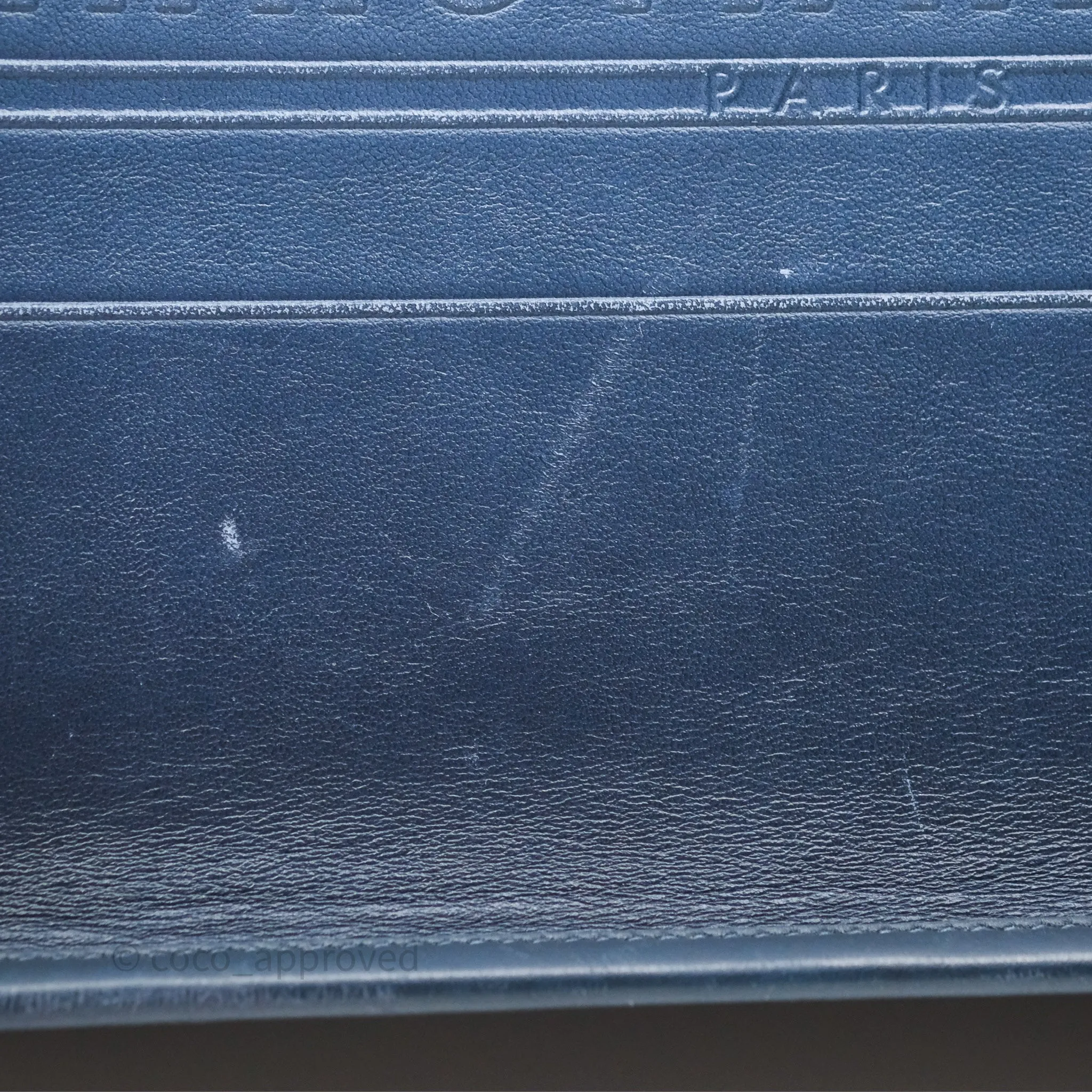 Christian Dior Medium Book Tote Blue Calfskin