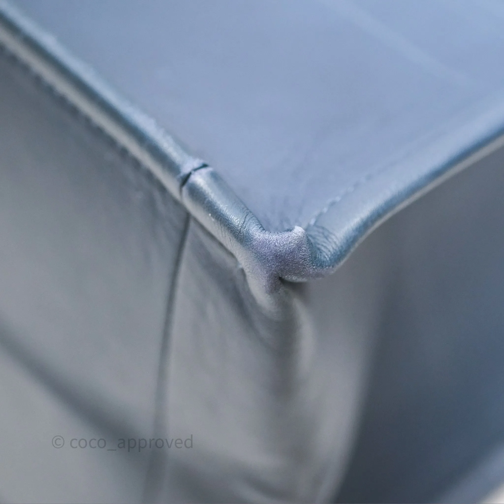 Christian Dior Medium Book Tote Blue Calfskin