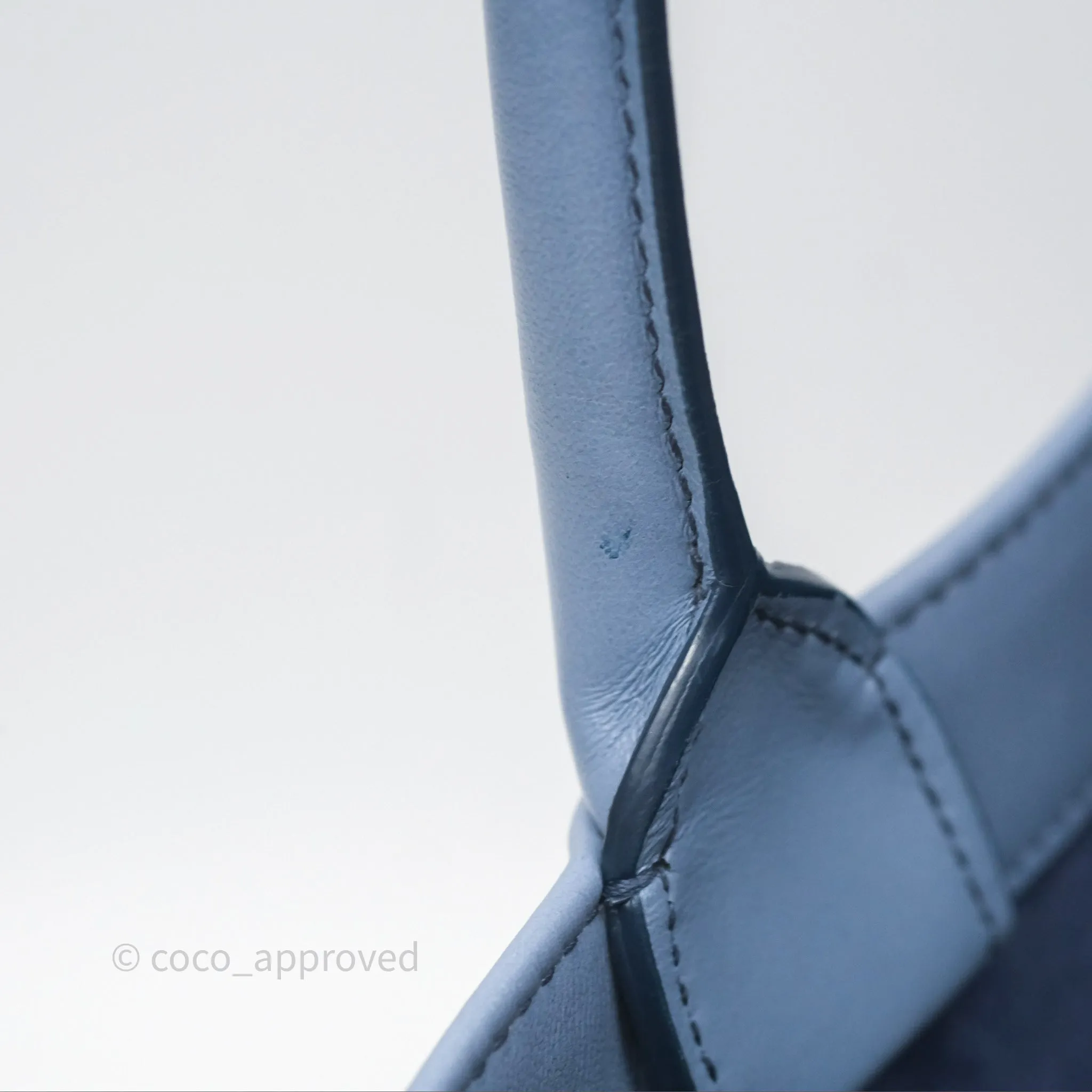Christian Dior Medium Book Tote Blue Calfskin