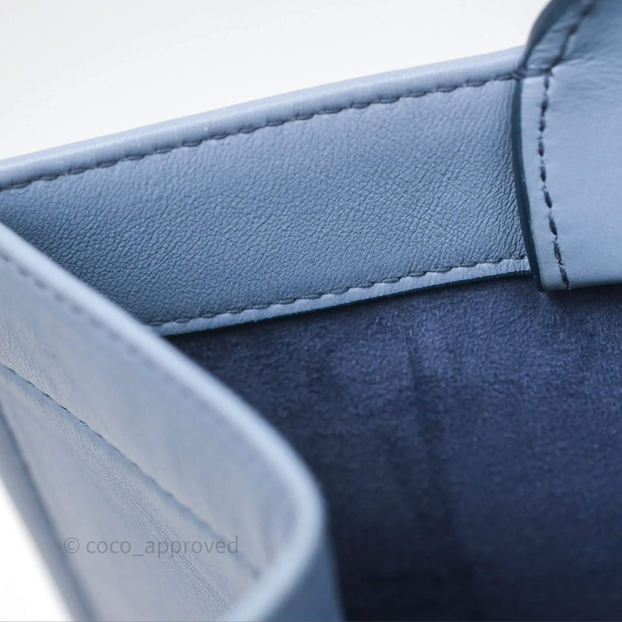 Christian Dior Medium Book Tote Blue Calfskin