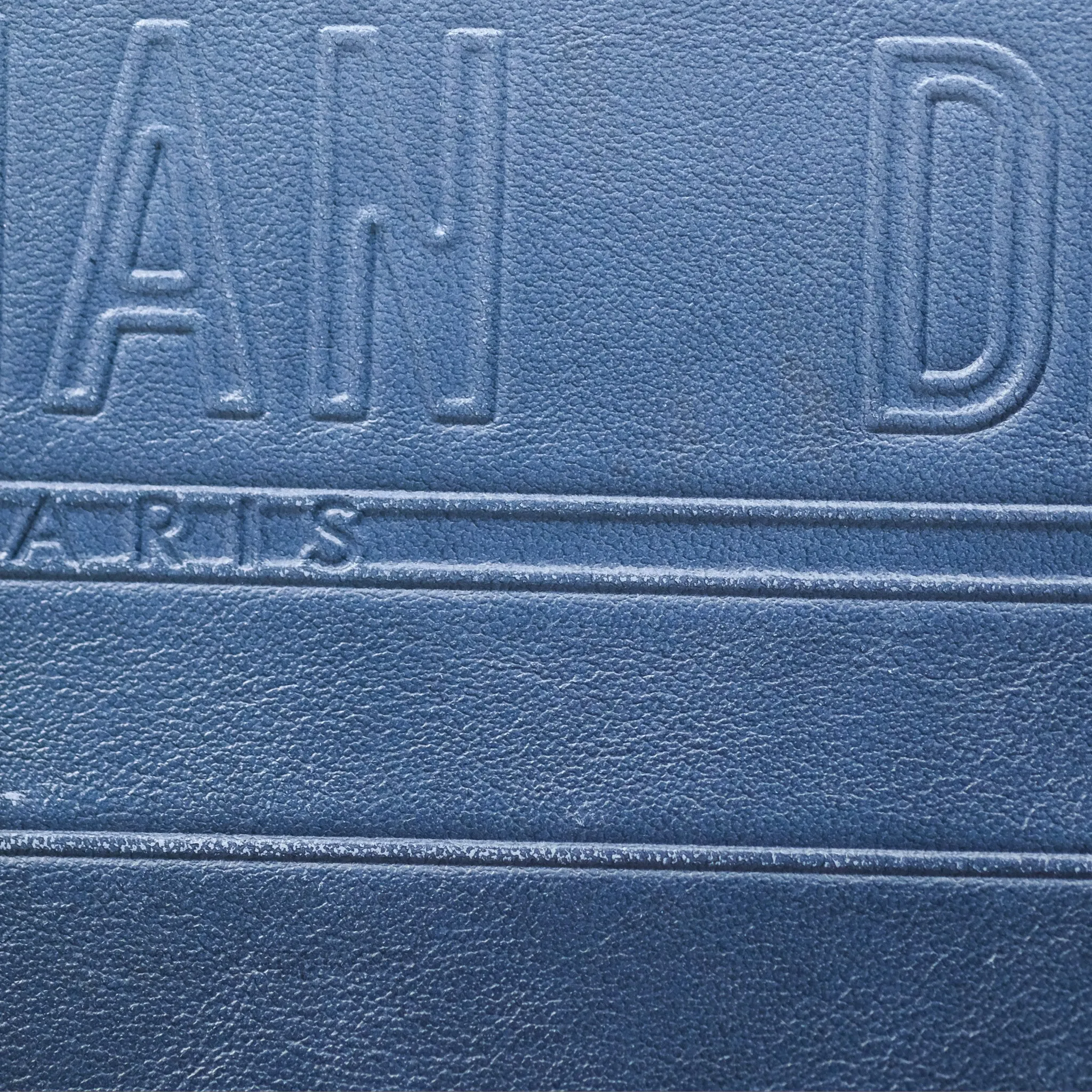 Christian Dior Medium Book Tote Blue Calfskin