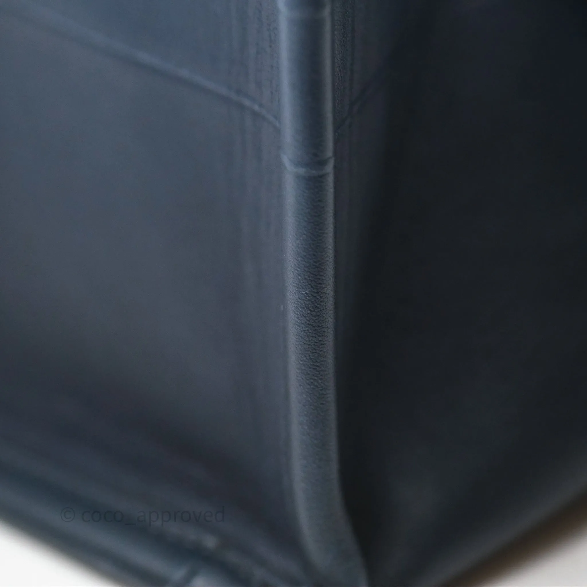 Christian Dior Medium Book Tote Blue Calfskin