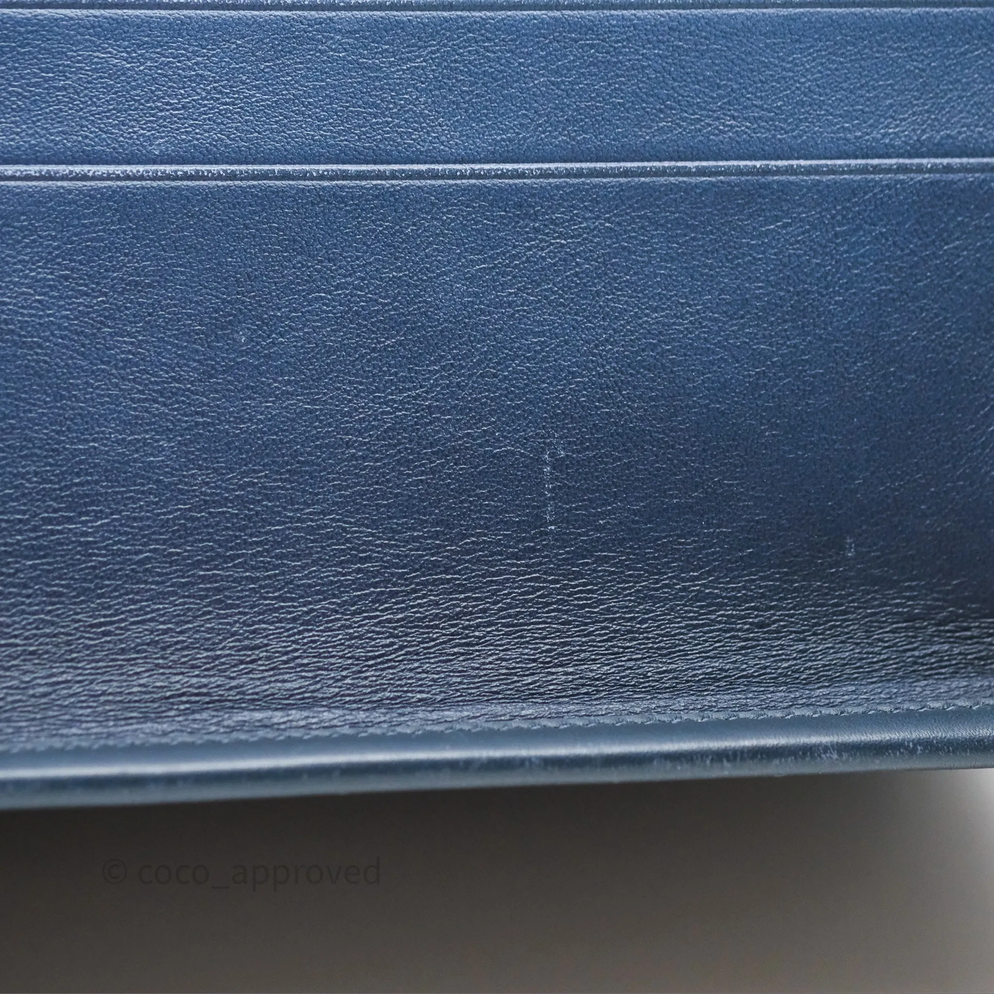 Christian Dior Medium Book Tote Blue Calfskin