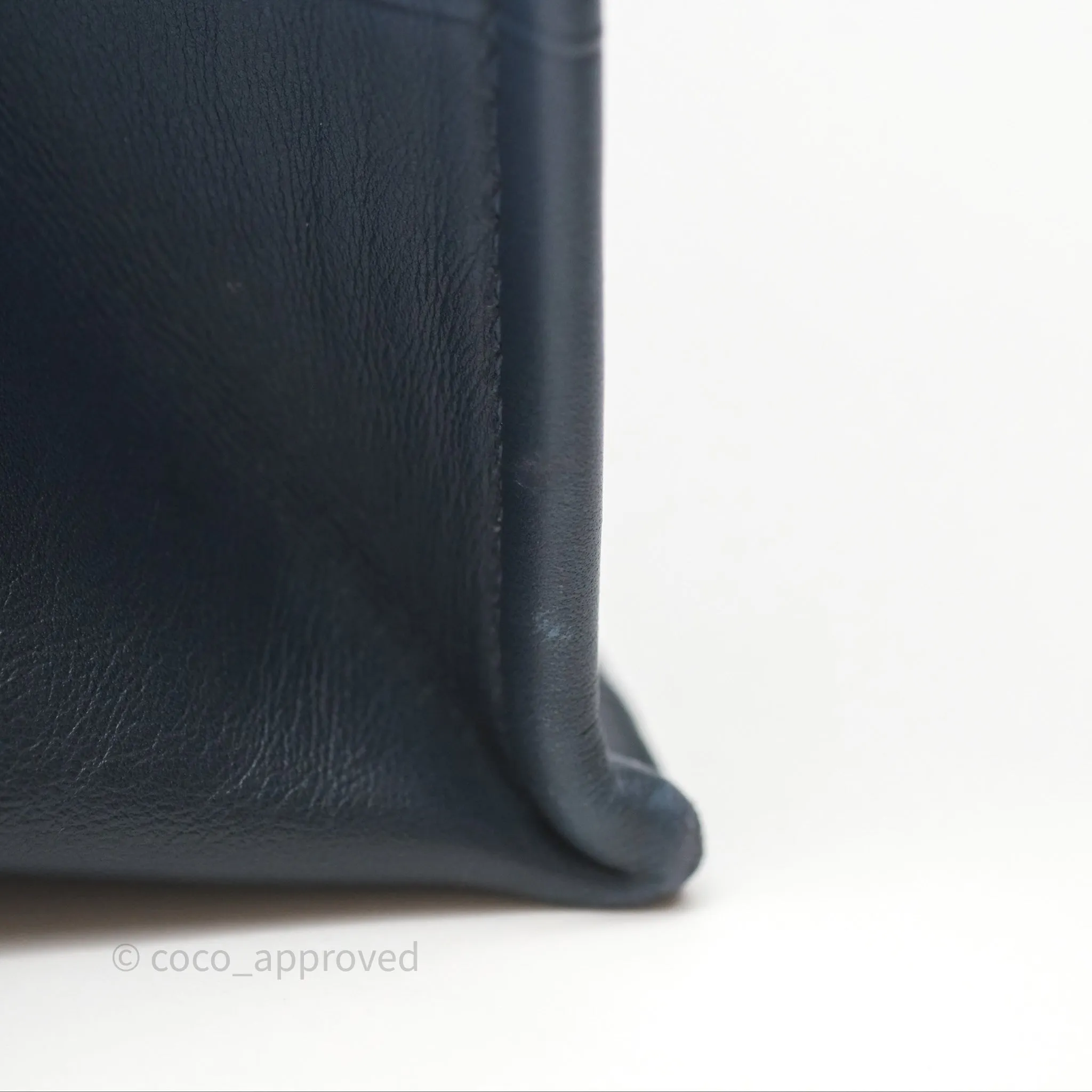 Christian Dior Medium Book Tote Blue Calfskin