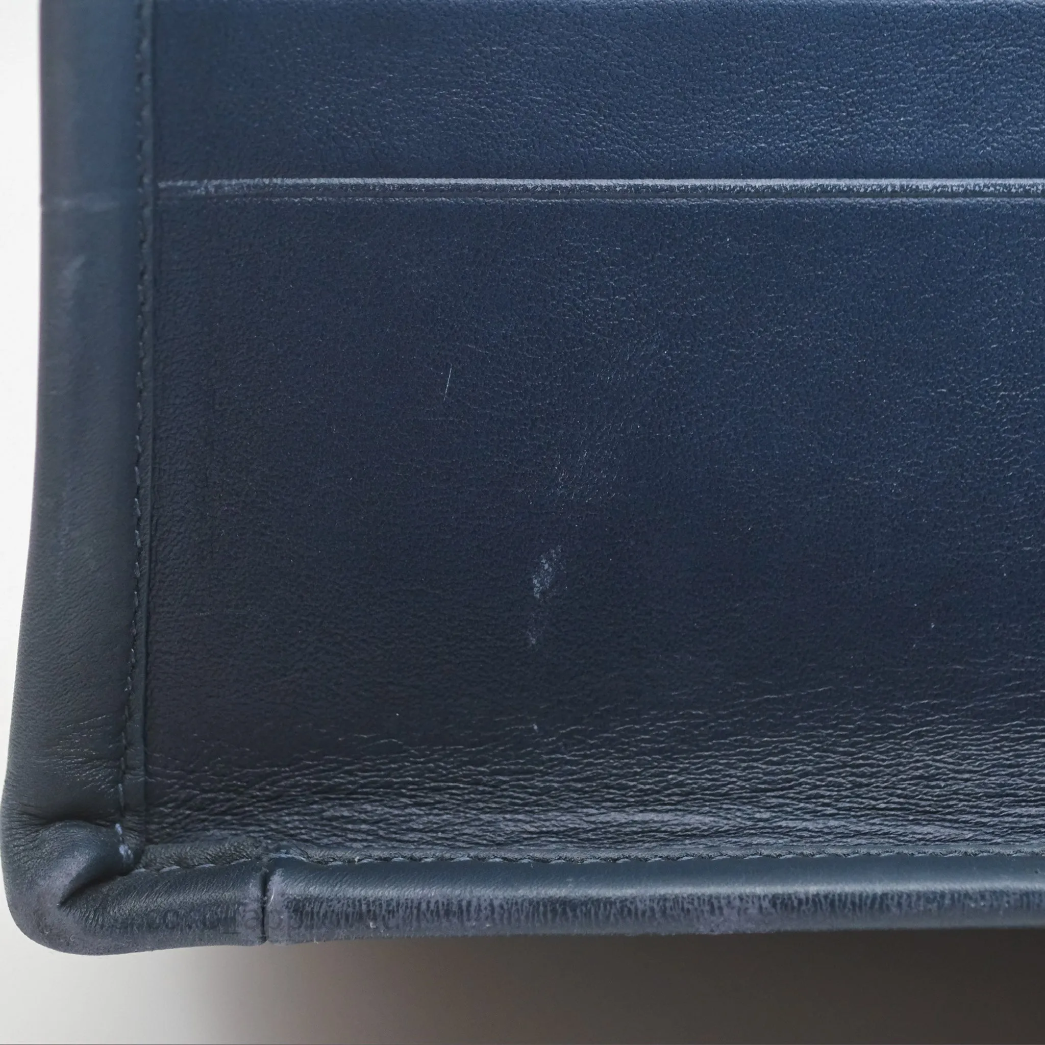 Christian Dior Medium Book Tote Blue Calfskin