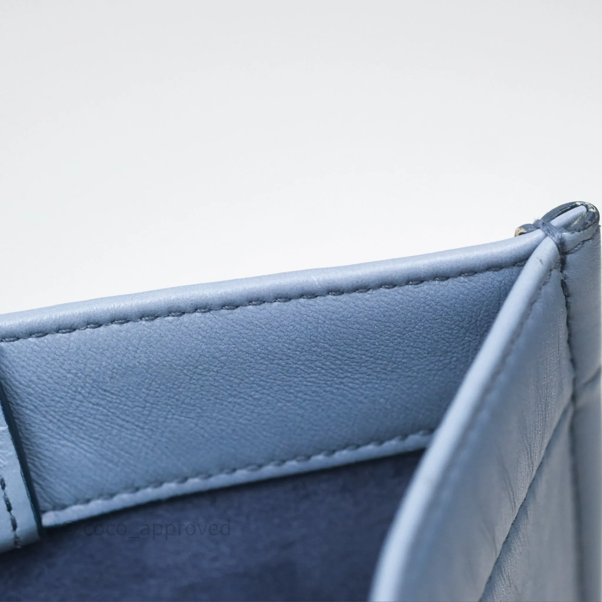 Christian Dior Medium Book Tote Blue Calfskin