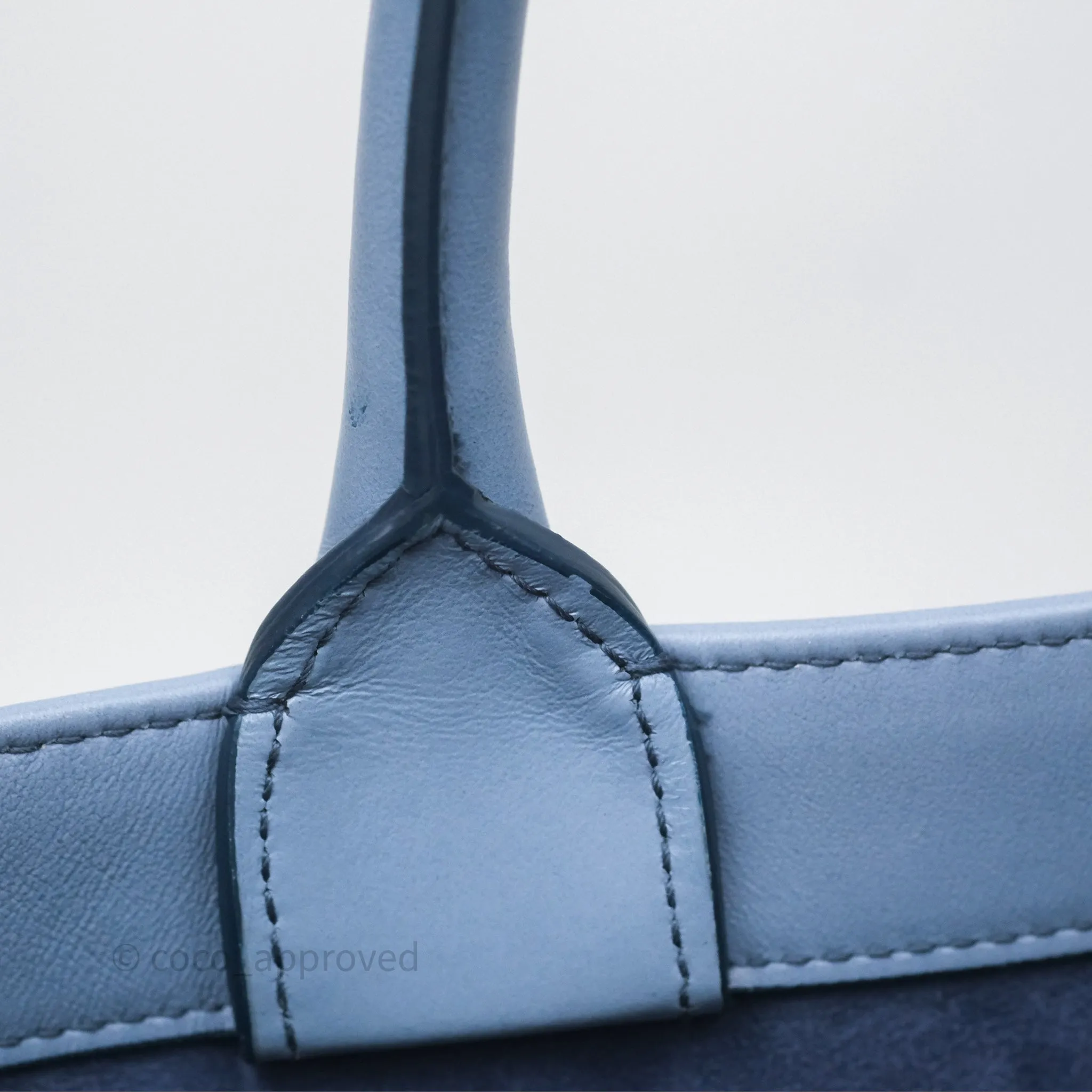 Christian Dior Medium Book Tote Blue Calfskin