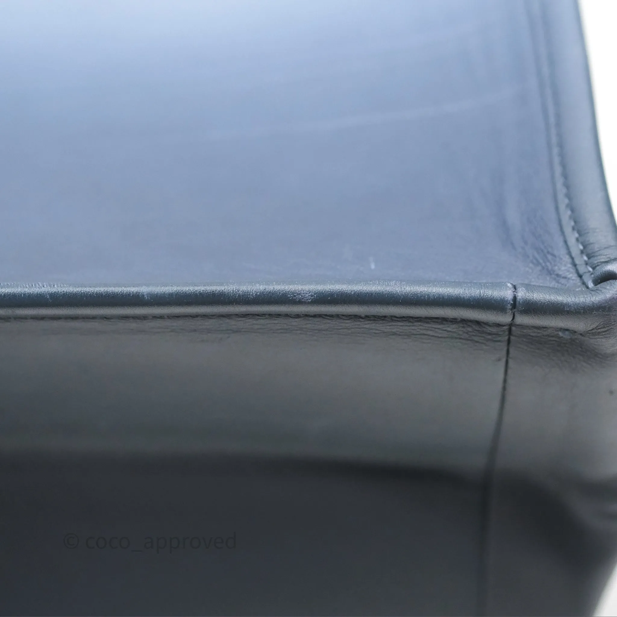Christian Dior Medium Book Tote Blue Calfskin