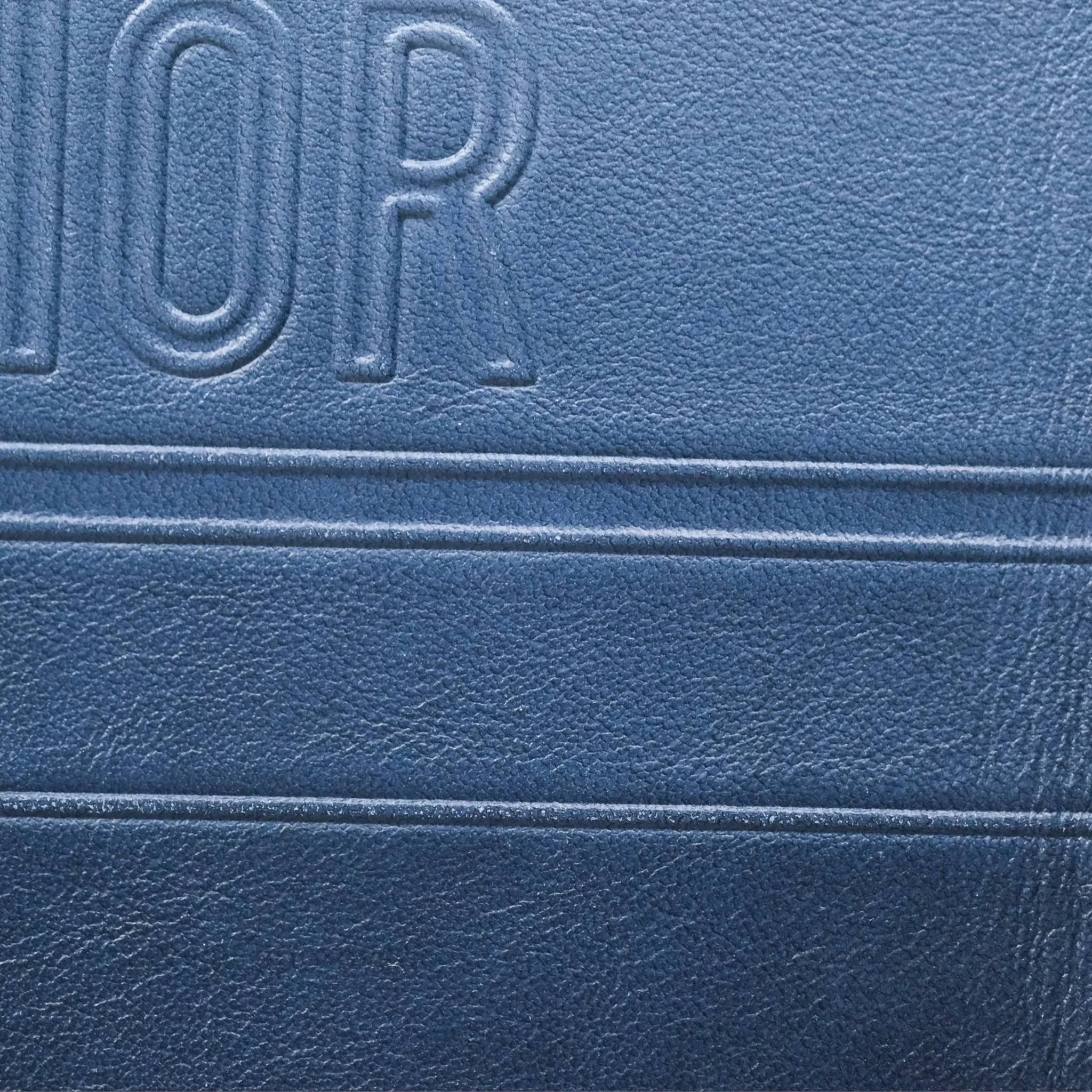 Christian Dior Medium Book Tote Blue Calfskin