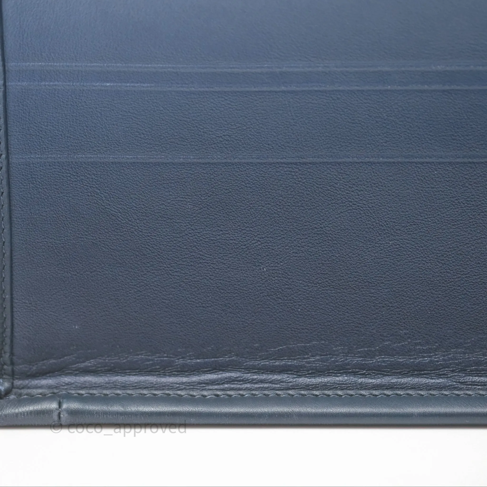 Christian Dior Medium Book Tote Blue Calfskin