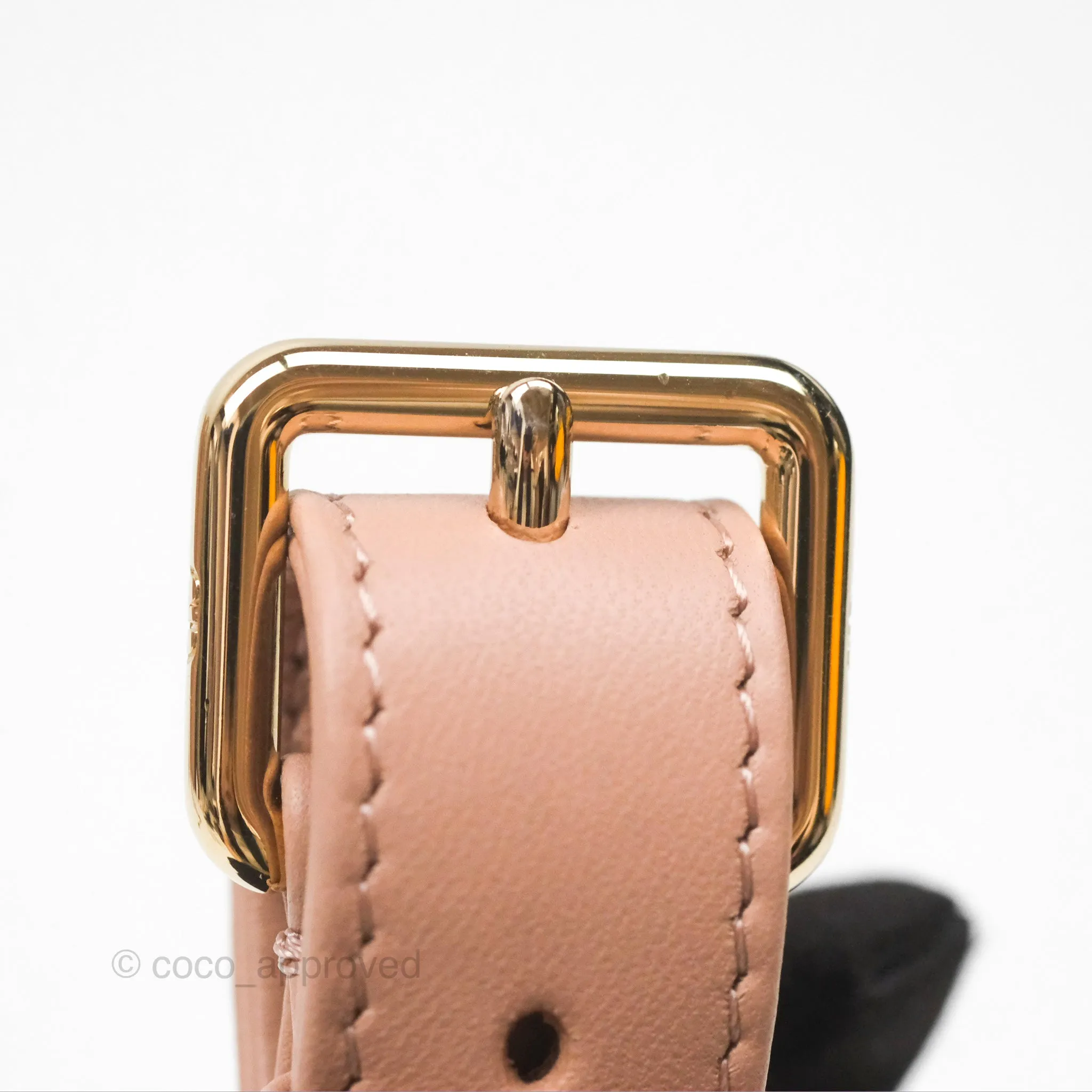 Christian Dior Medium Lady D-Joy Nude Pink Lambskin Heart Quilted