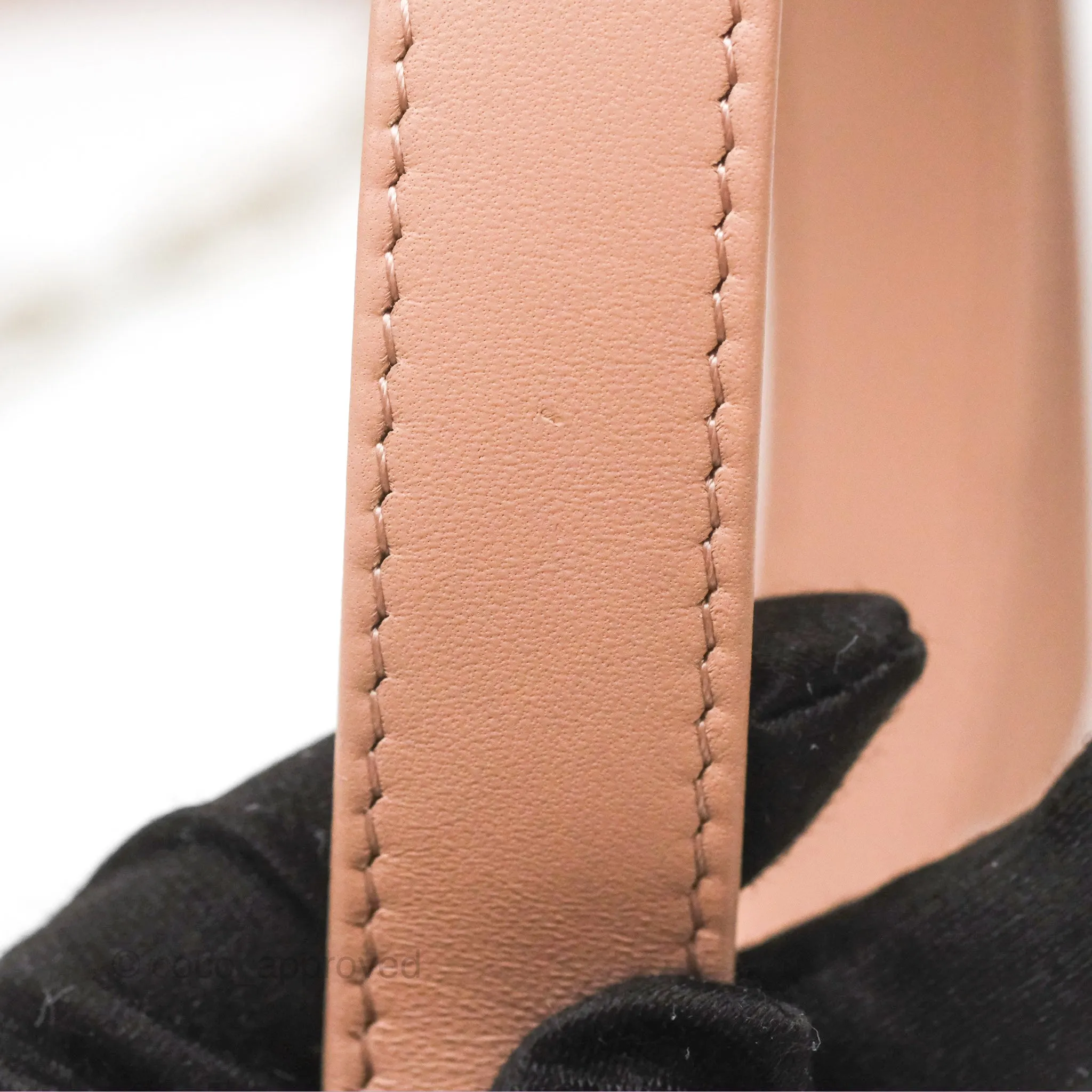 Christian Dior Medium Lady D-Joy Nude Pink Lambskin Heart Quilted