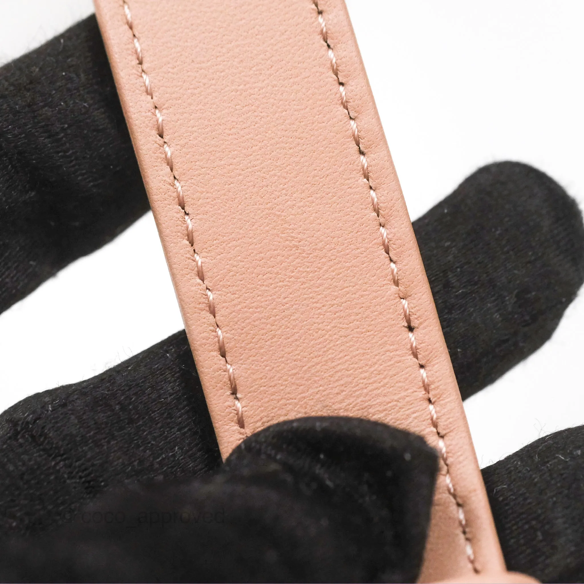 Christian Dior Medium Lady D-Joy Nude Pink Lambskin Heart Quilted
