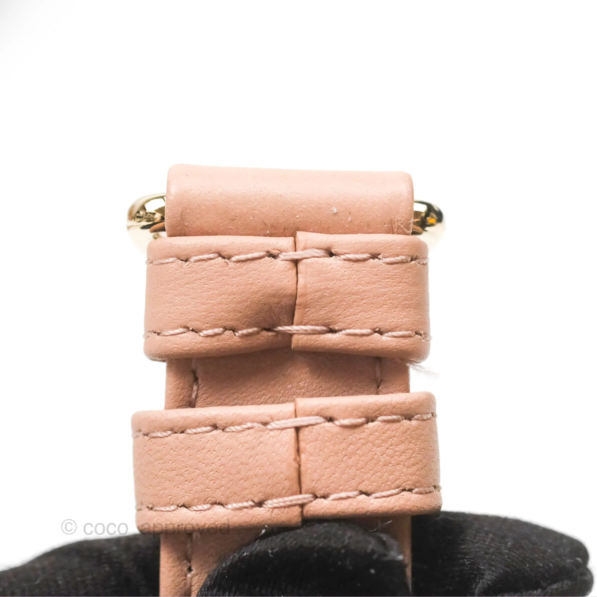 Christian Dior Medium Lady D-Joy Nude Pink Lambskin Heart Quilted