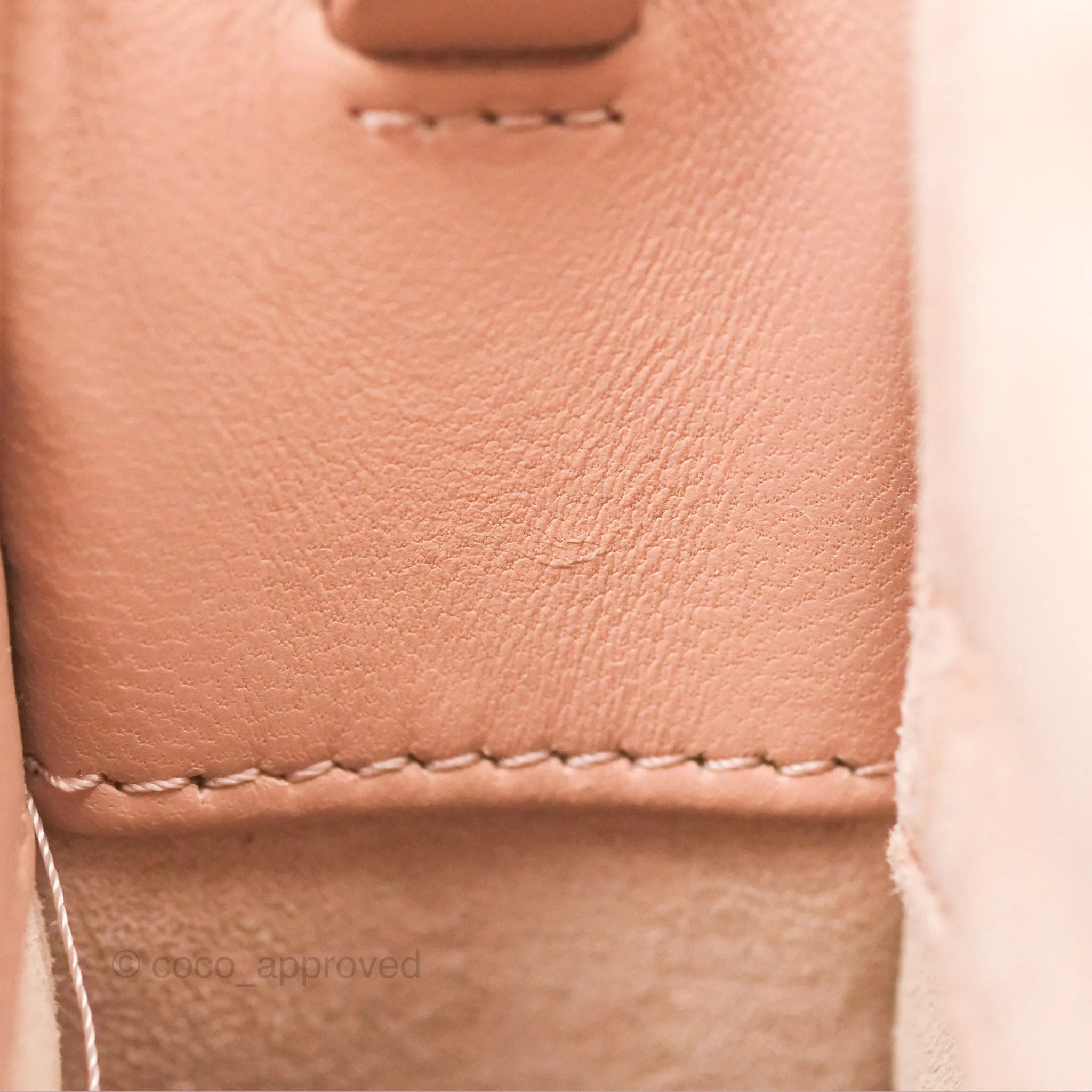 Christian Dior Medium Lady D-Joy Nude Pink Lambskin Heart Quilted