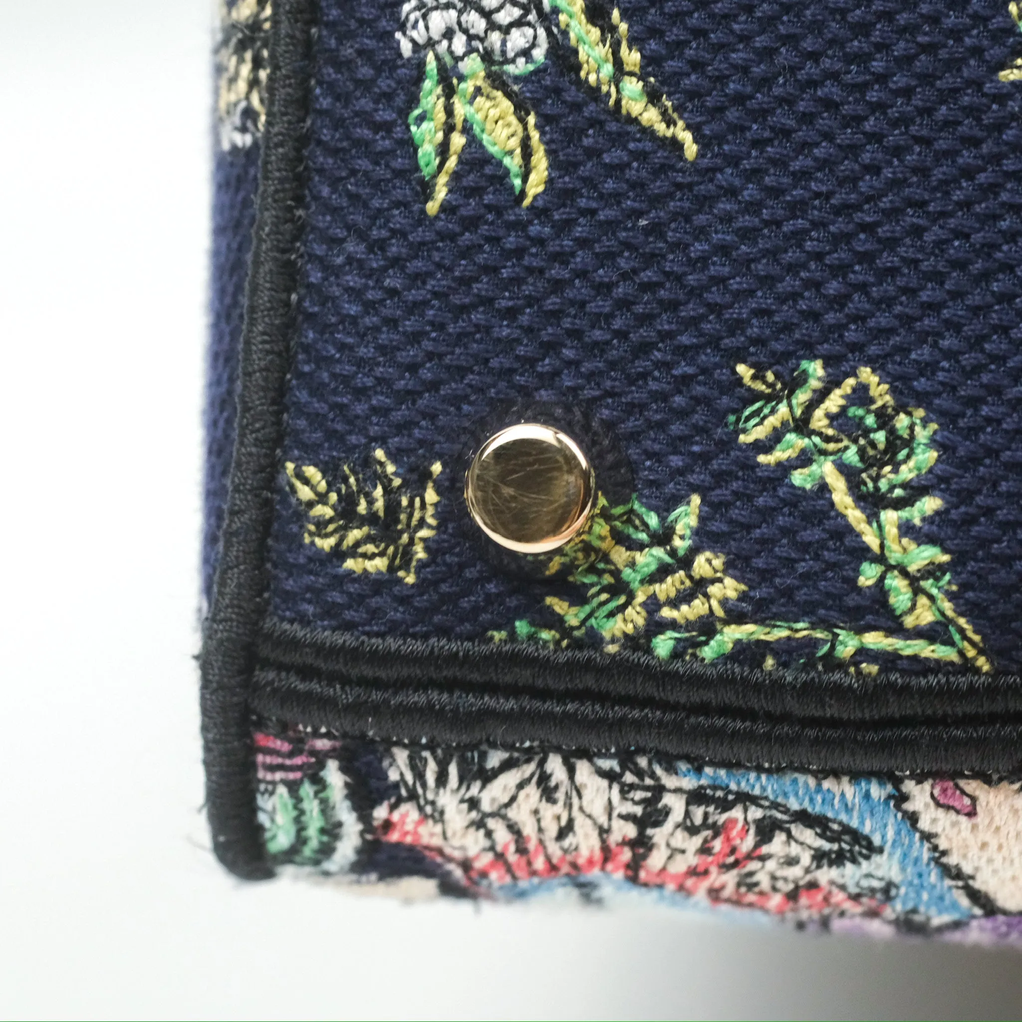 Christian Dior Medium Lady D-Lite Bag Blue Dior Multicolor Constellation Embroidered
